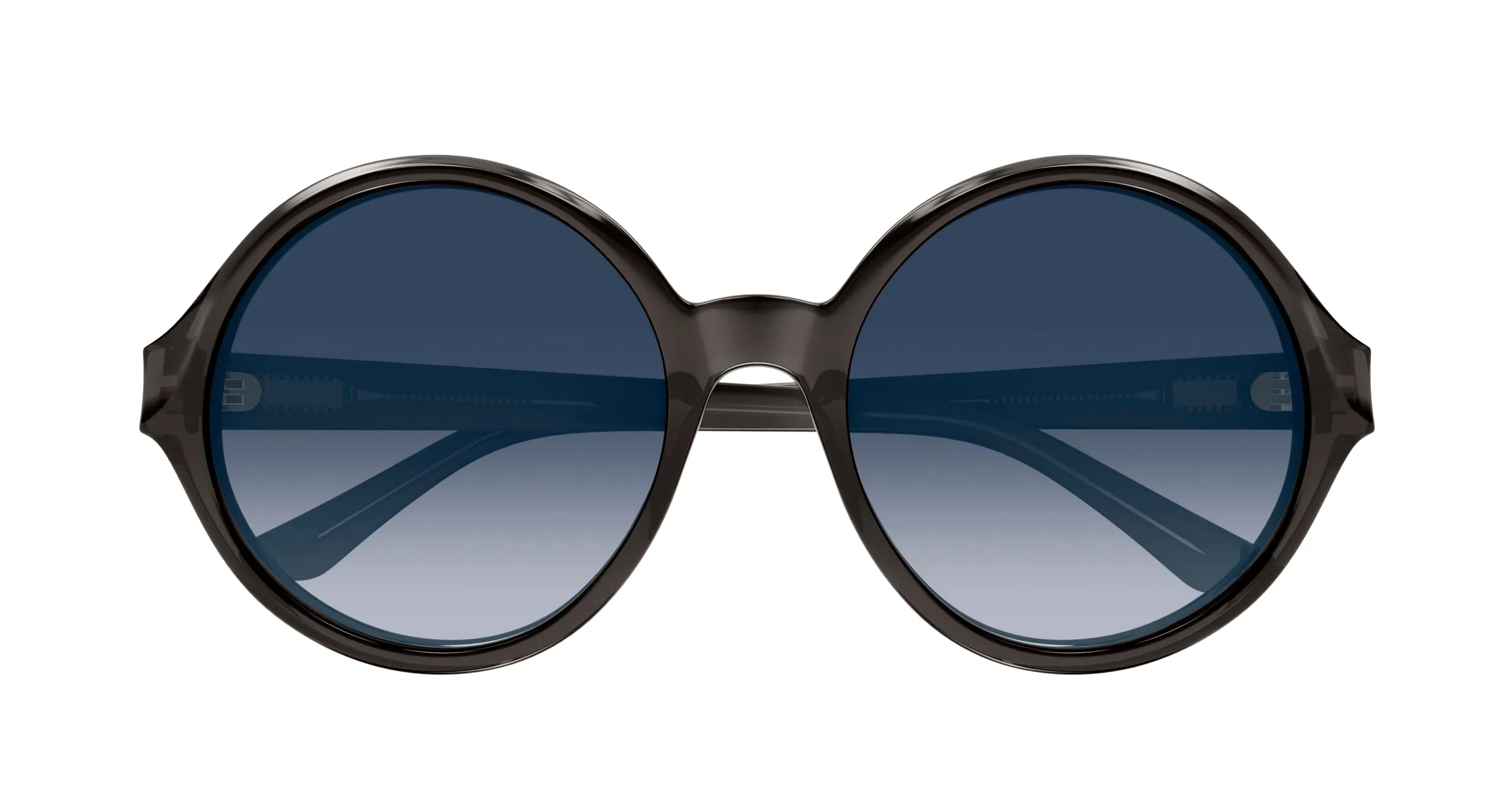 Chloé CH0290S 001 Occhiali da sole Acetato Grigio Blu Rotonda - immagine 2