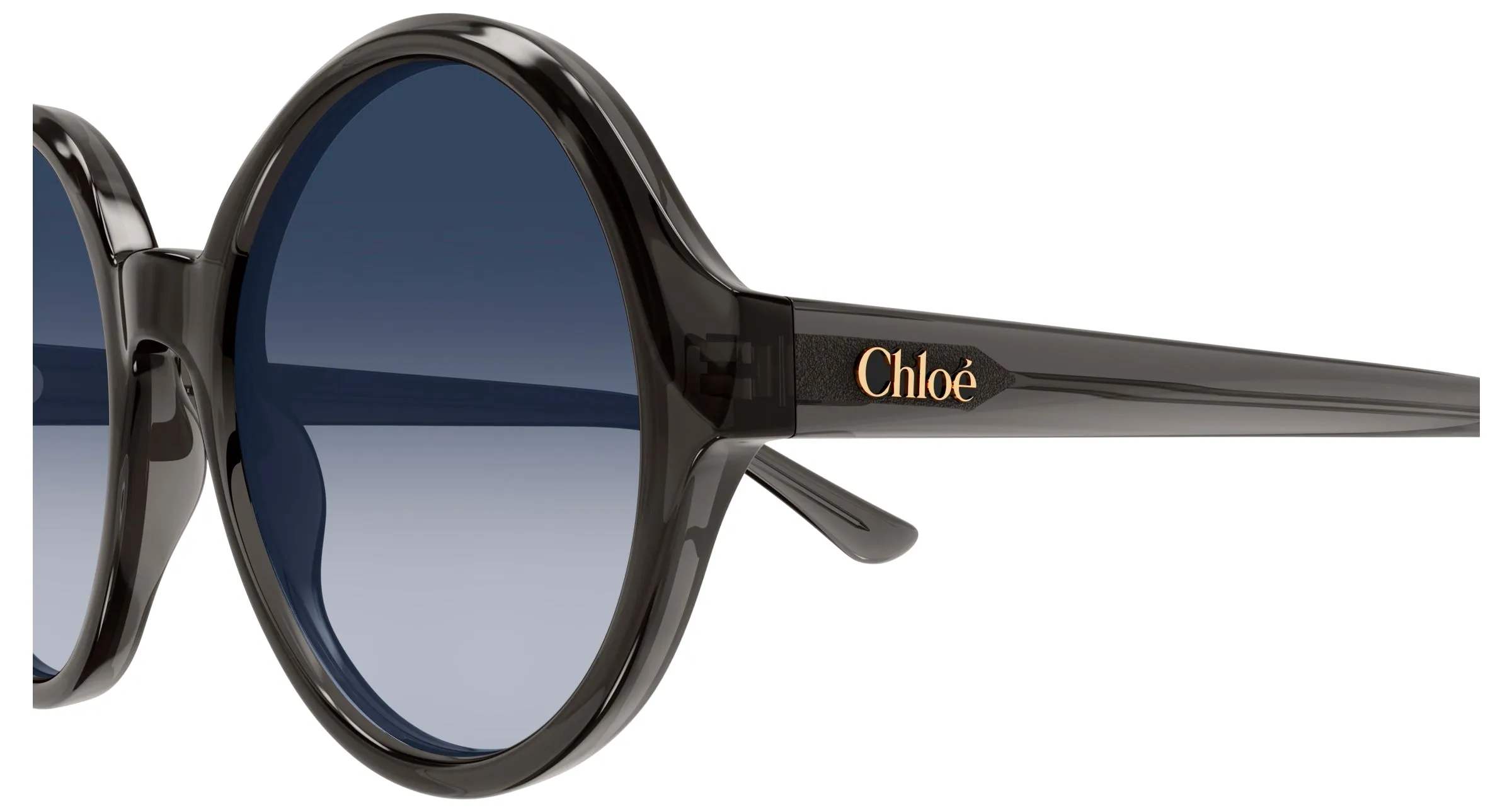 Chloé CH0290S 001 Occhiali da sole Acetato Grigio Blu Rotonda - immagine 3