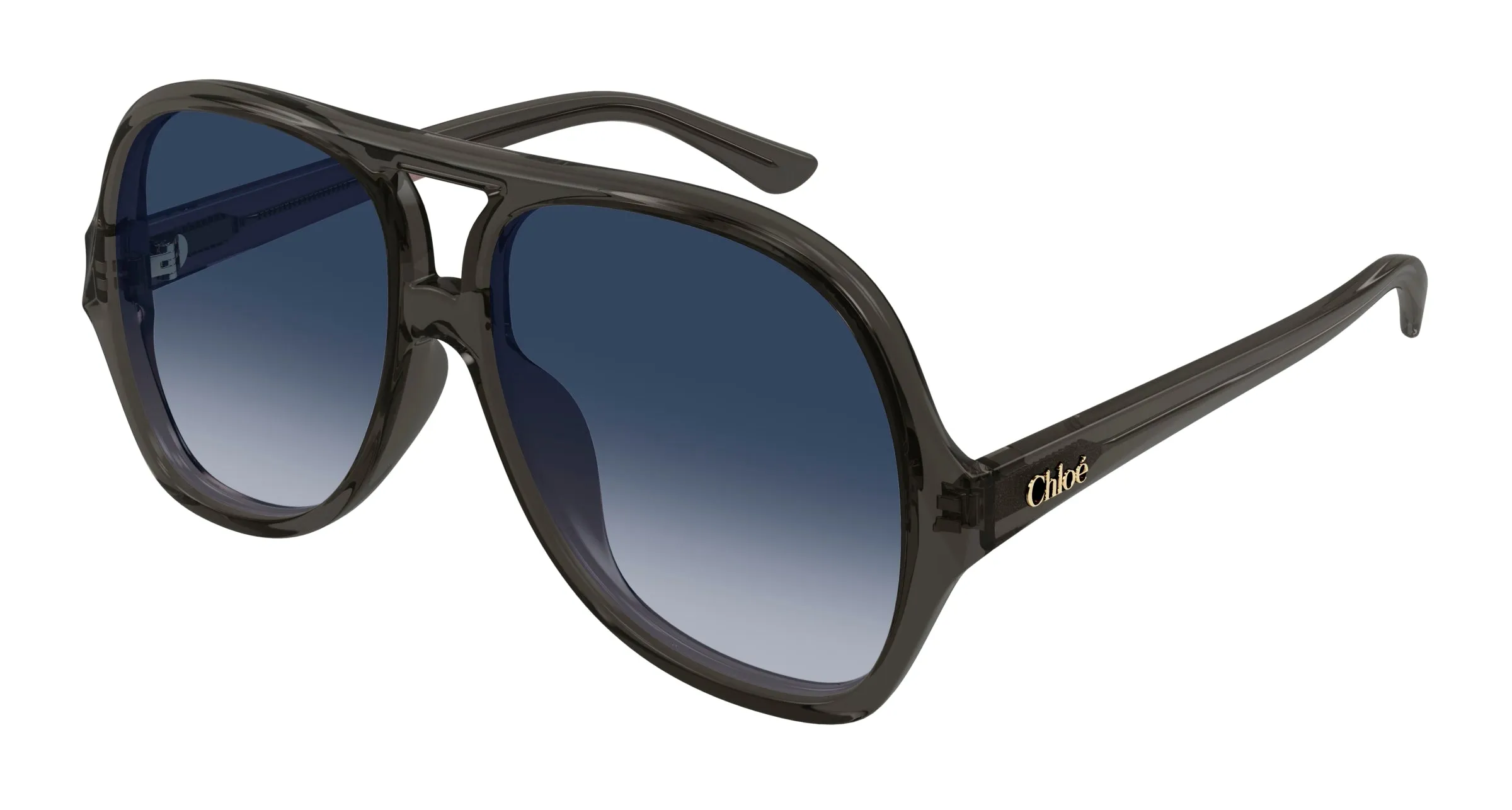 Chloé CH0289S 001 Occhiali da sole Acetato Grigio Blu Pilot - immagine 1