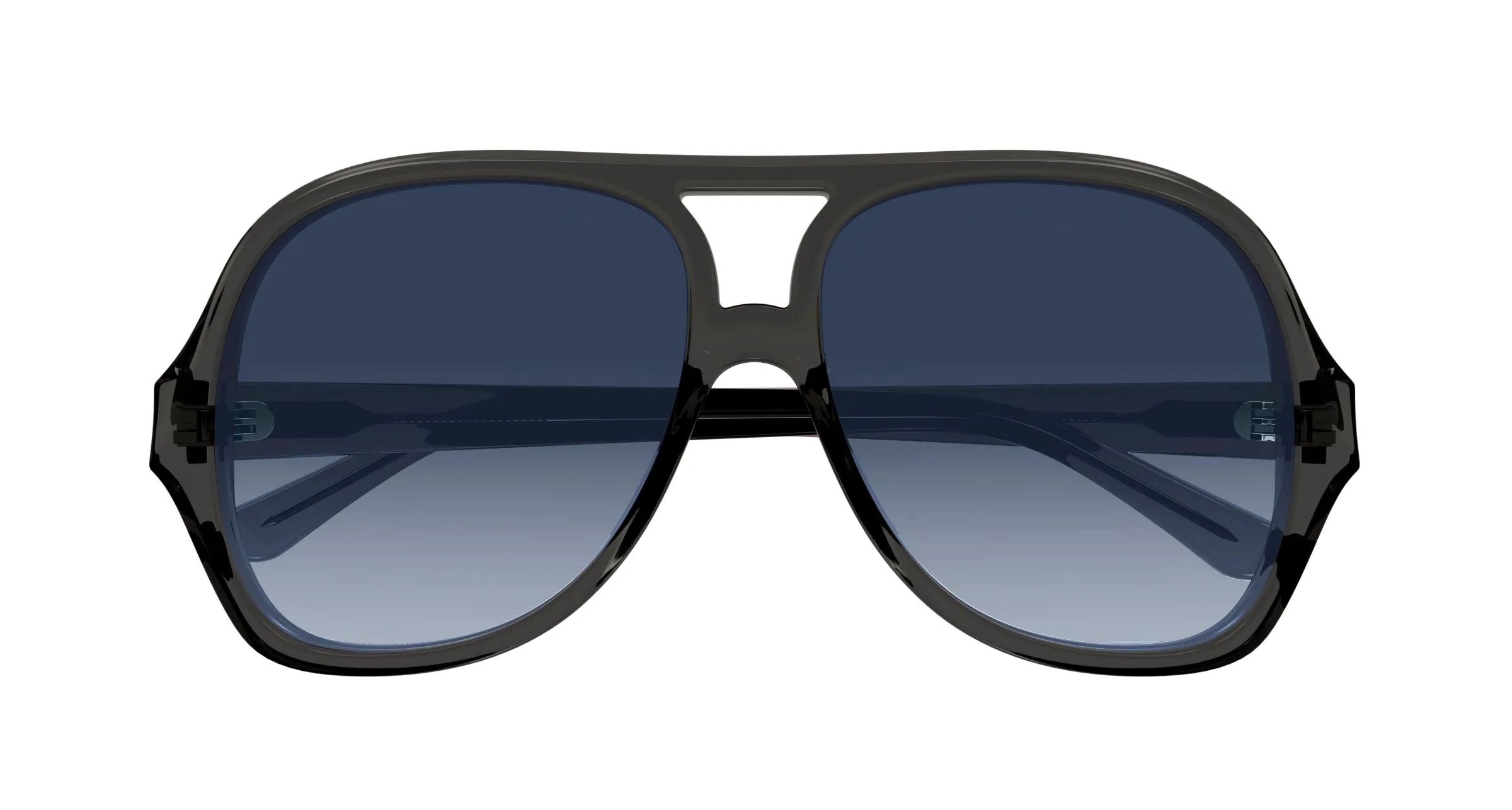 Chloé CH0289S 001 Occhiali da sole Acetato Grigio Blu Pilot - immagine 2
