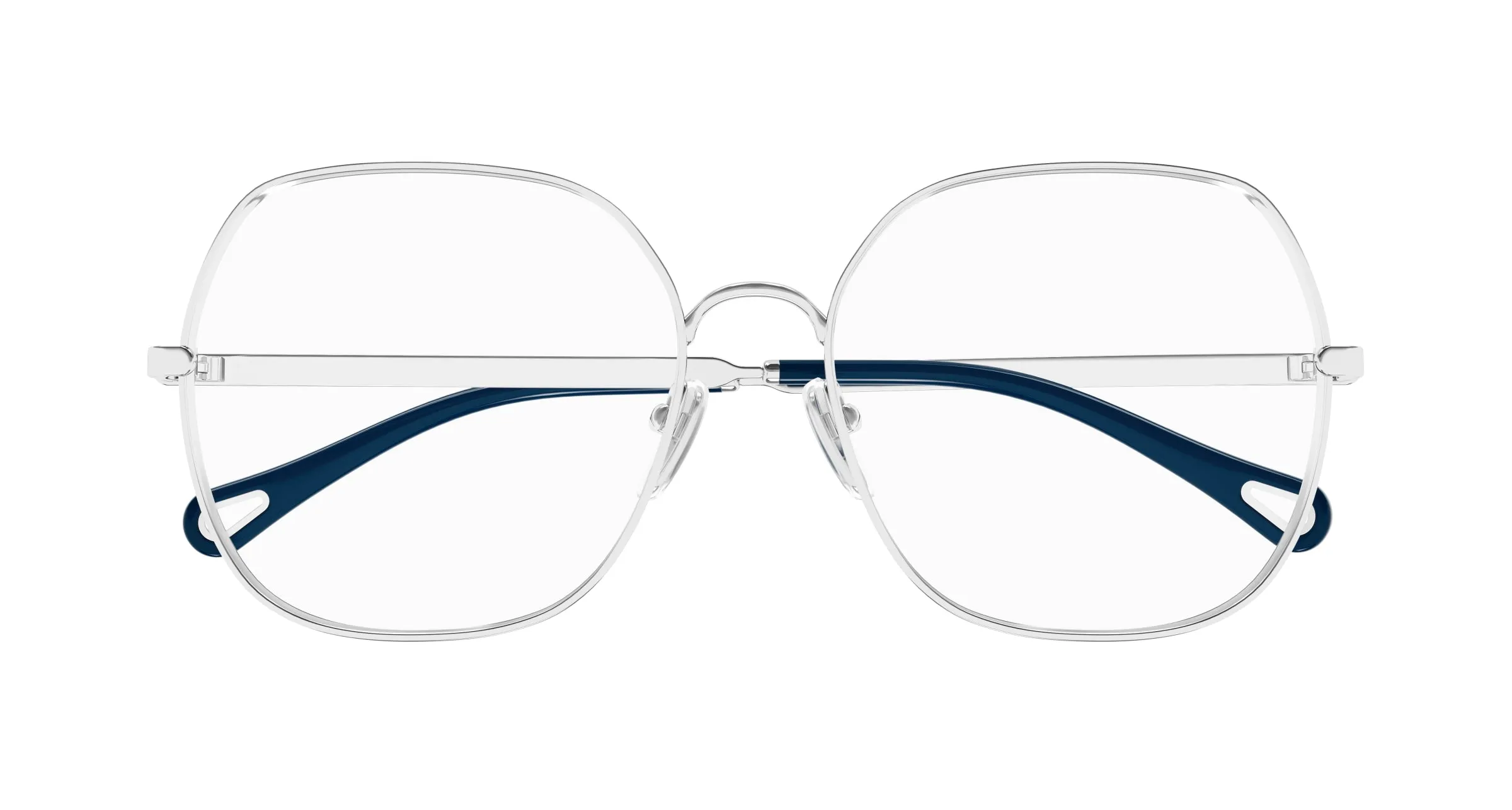 Chloé CH0284O 003 Montature da vista Metallo Argento Trasparente Squadrata - immagine 2