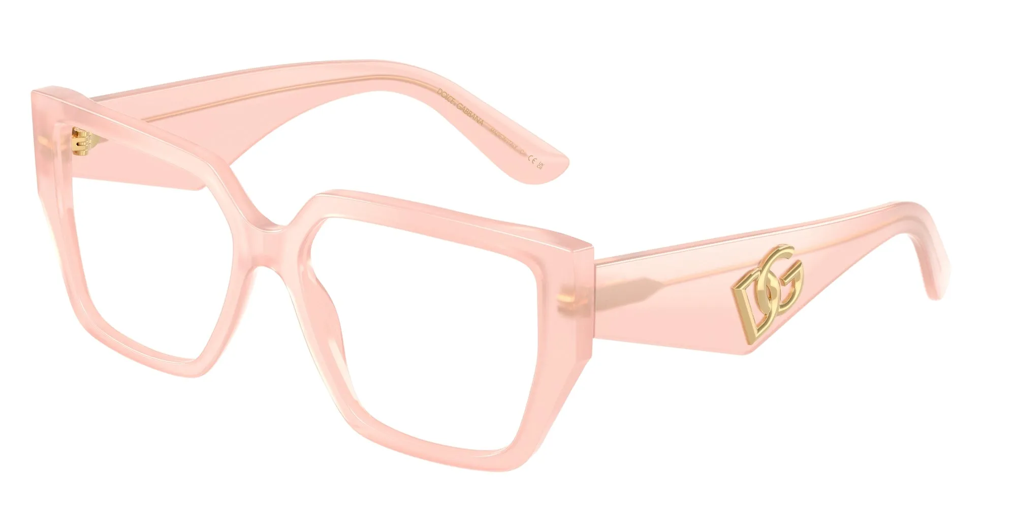 Dolce & Gabbana DG3373 3384 Montature da vista Acetato Rosa Trasparente Squadrata Normale - immagine 1