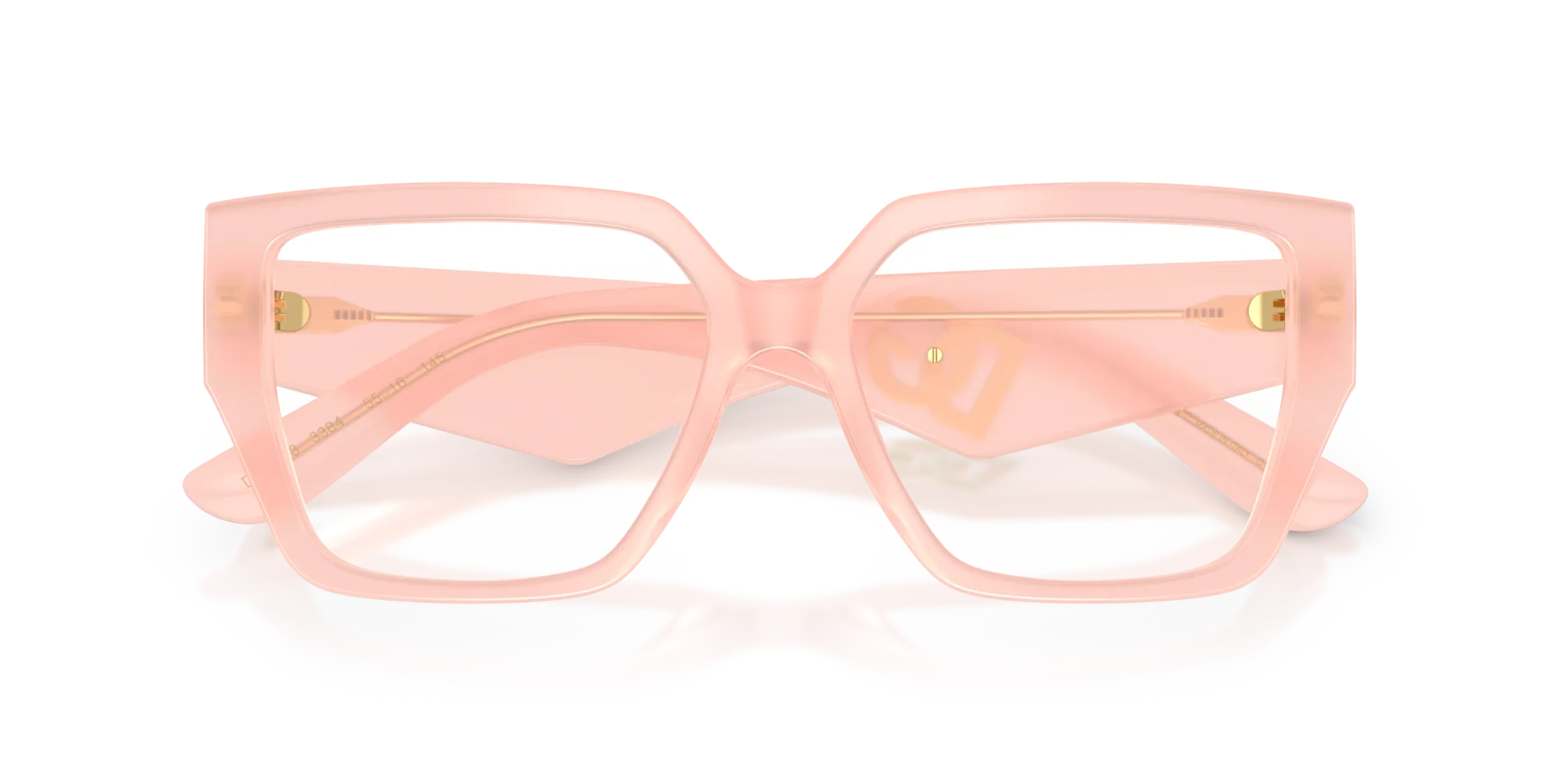 Dolce & Gabbana DG3373 3384 Montature da vista Acetato Rosa Trasparente Squadrata Normale - immagine 2