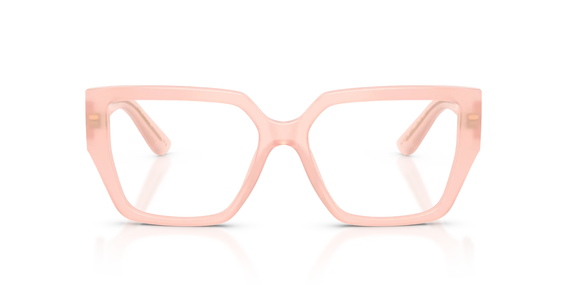 Dolce & Gabbana DG3373 3384 Montature da vista Acetato Rosa Trasparente Squadrata Normale - immagine 3