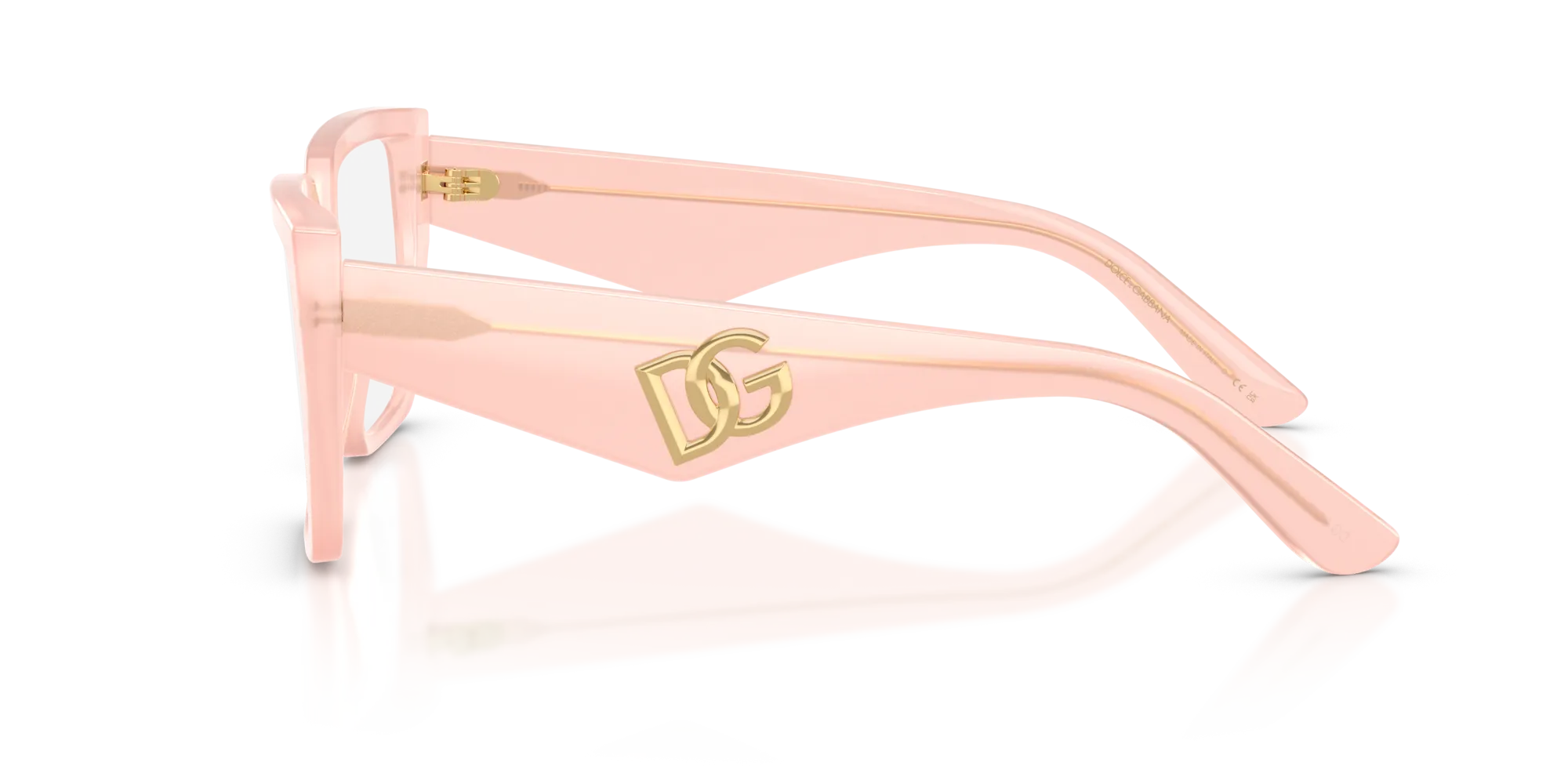 Dolce & Gabbana DG3373 3384 Montature da vista Acetato Rosa Trasparente Squadrata Normale - immagine 4