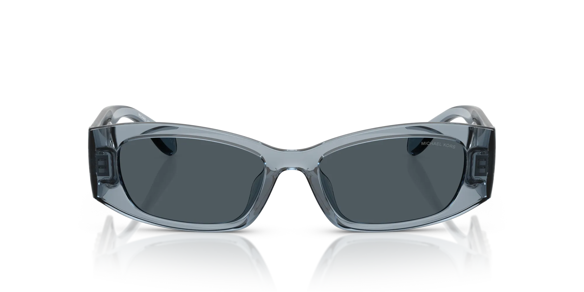 Michael Kors MK2243U RHODES 401487 Occhiali da sole Iniettato Blu Grigio Squadrata Normale - immagine 3