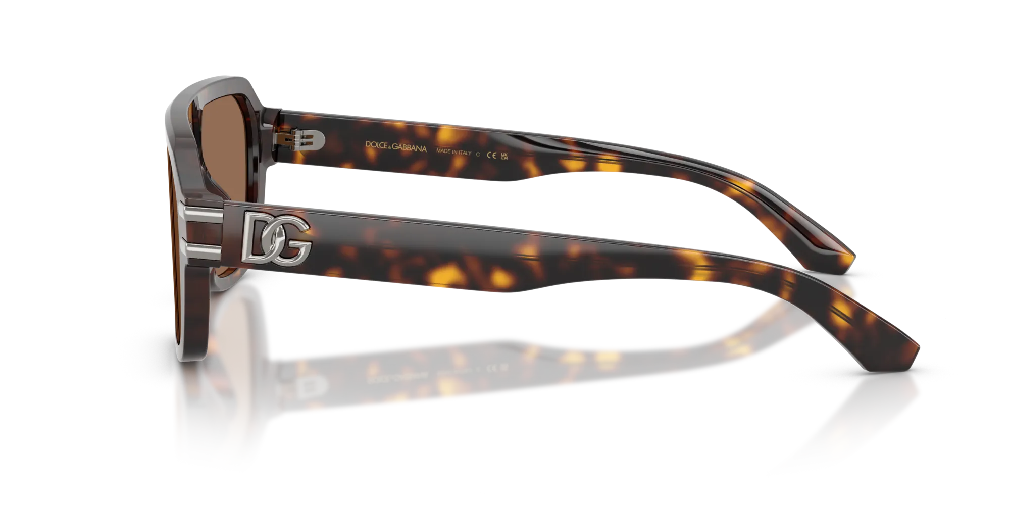 Dolce & Gabbana DG4507 502/73 Occhiali da sole Acetato Tartaruga Marrone Pilot Normale - immagine 4