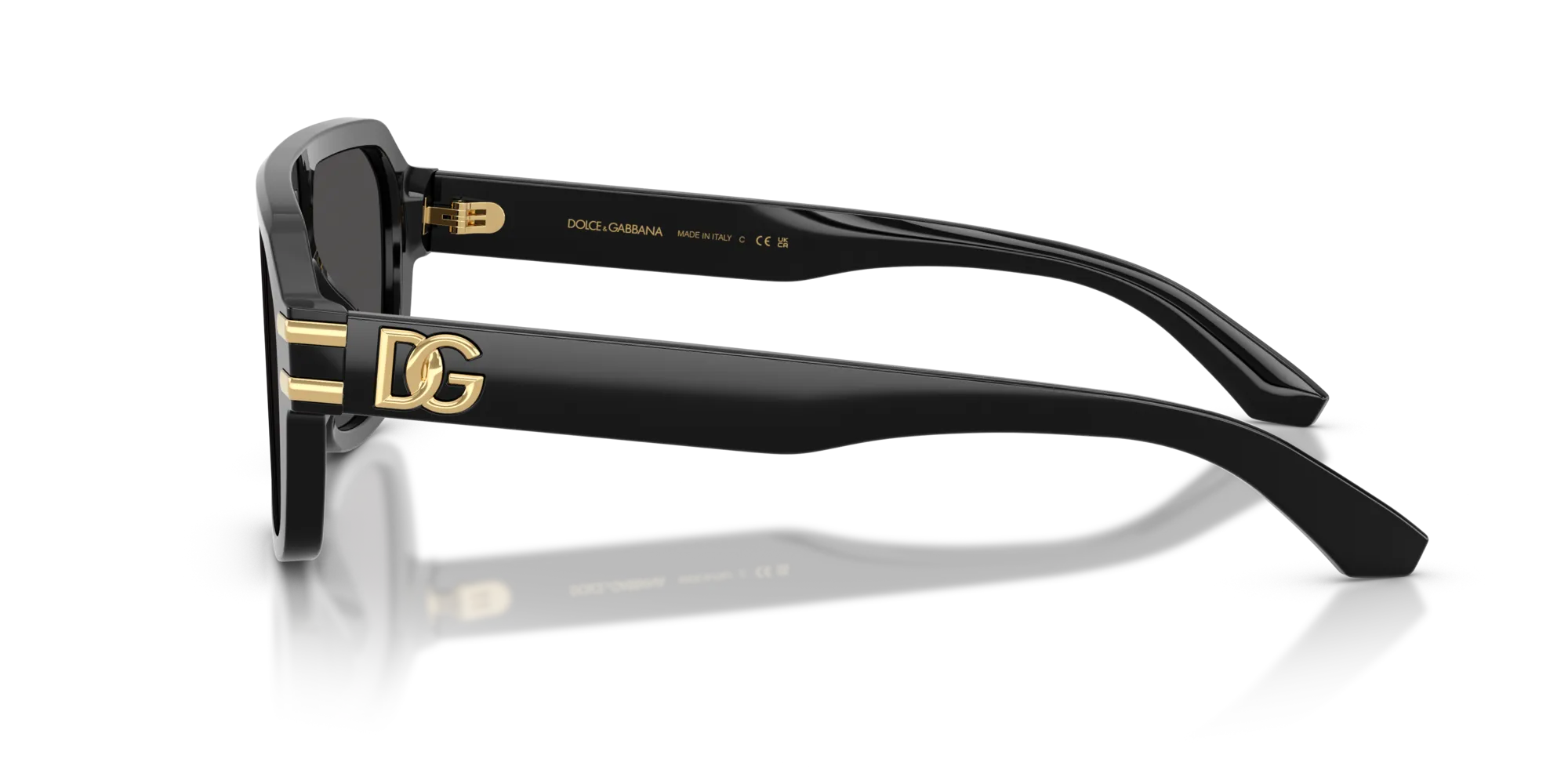 Dolce & Gabbana DG4507 501/87 Occhiali da sole Acetato Nero Grigio Pilot Normale - immagine 4