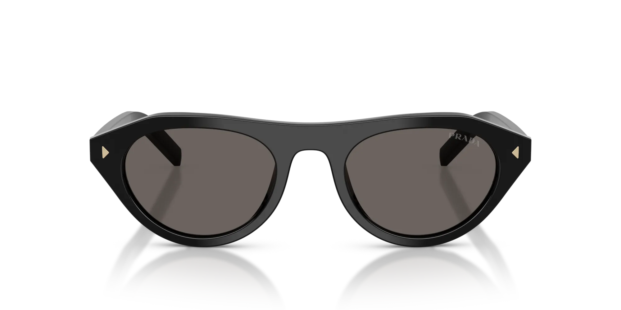 Prada PR B15S 16K731 Occhiali da sole Acetato Nero Grigio Geometrica Normale - immagine 3