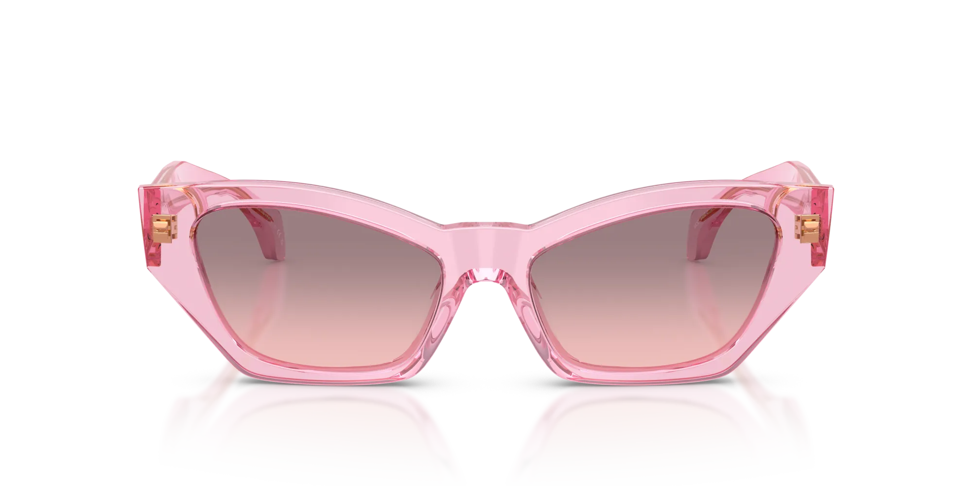 Versace VE4488U 53705M Occhiali da sole Acetato Rosa Rosa Cat Eye Normale Sfumato - immagine 3