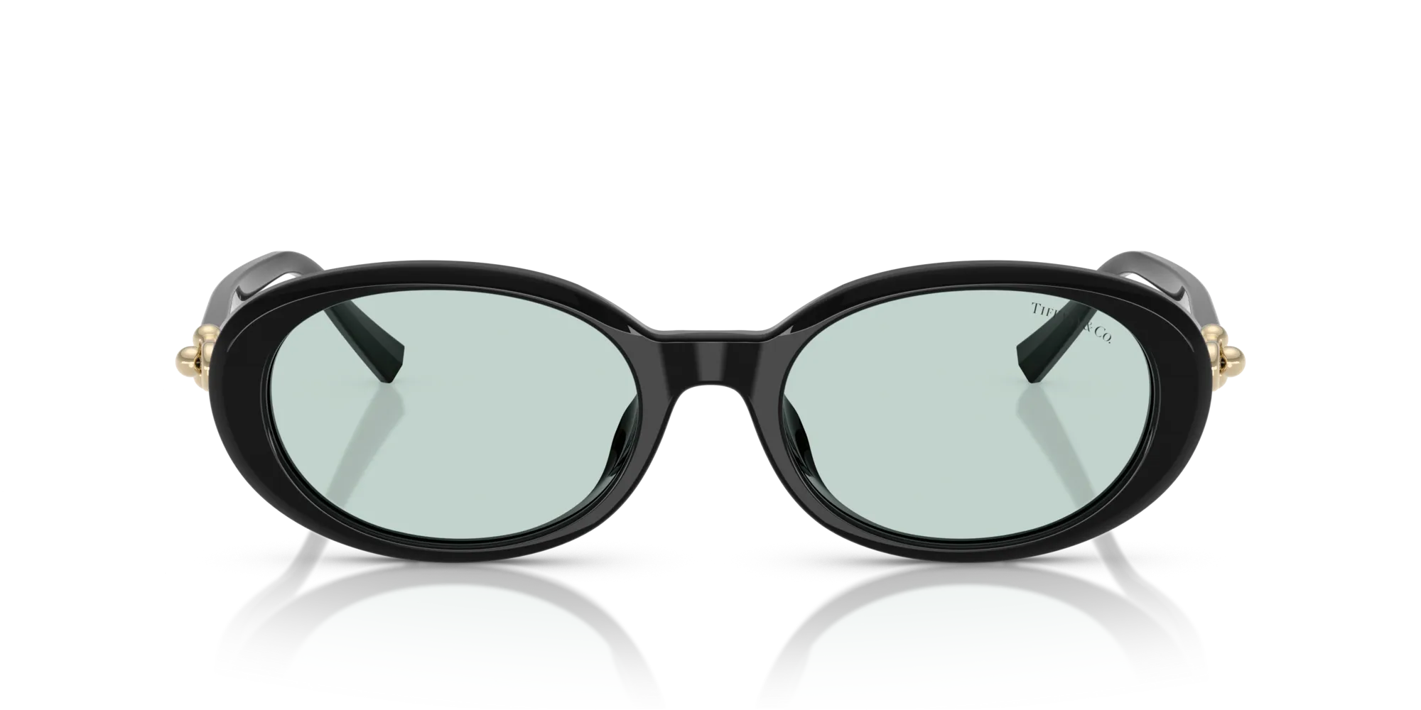 Tiffany TF4242D 8001D9 Occhiali da sole Acetato Nero Blu Rotonda Normale - immagine 3