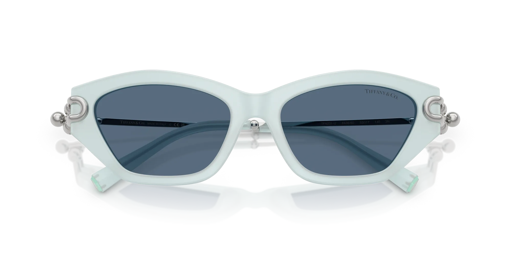 Tiffany TF4231U 843680 Occhiali da sole Acetato Blu Blu Cat Eye Normale - immagine 2