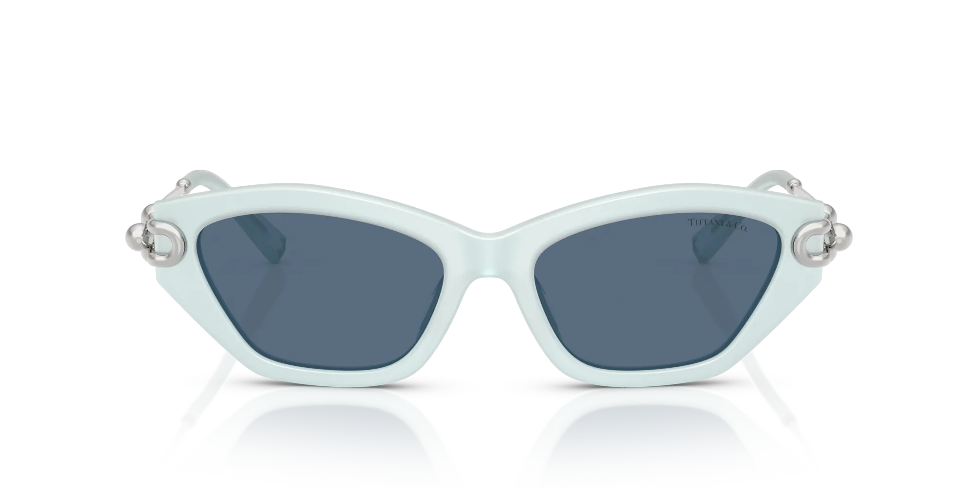 Tiffany TF4231U 843680 Occhiali da sole Acetato Blu Blu Cat Eye Normale - immagine 3