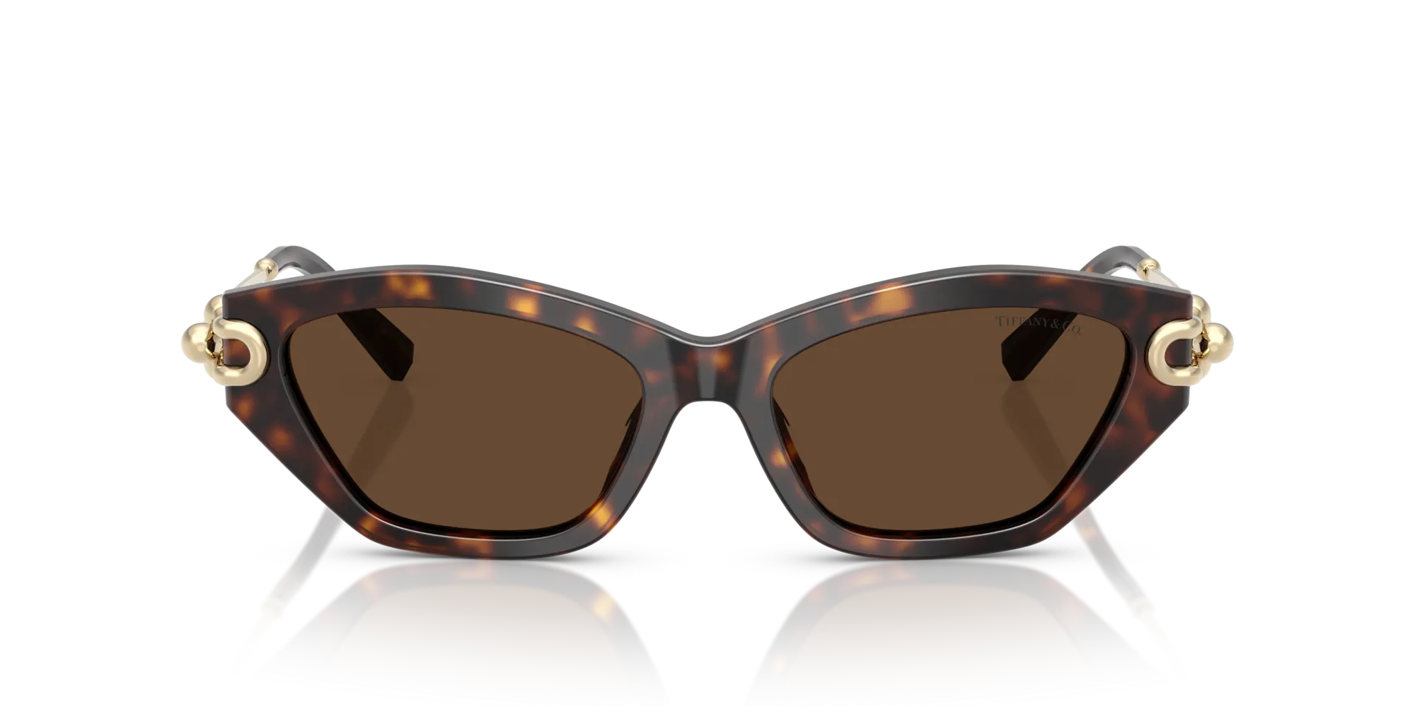 Tiffany TF4231U 80153G Occhiali da sole Acetato Tartaruga Marrone Cat Eye Normale - immagine 3