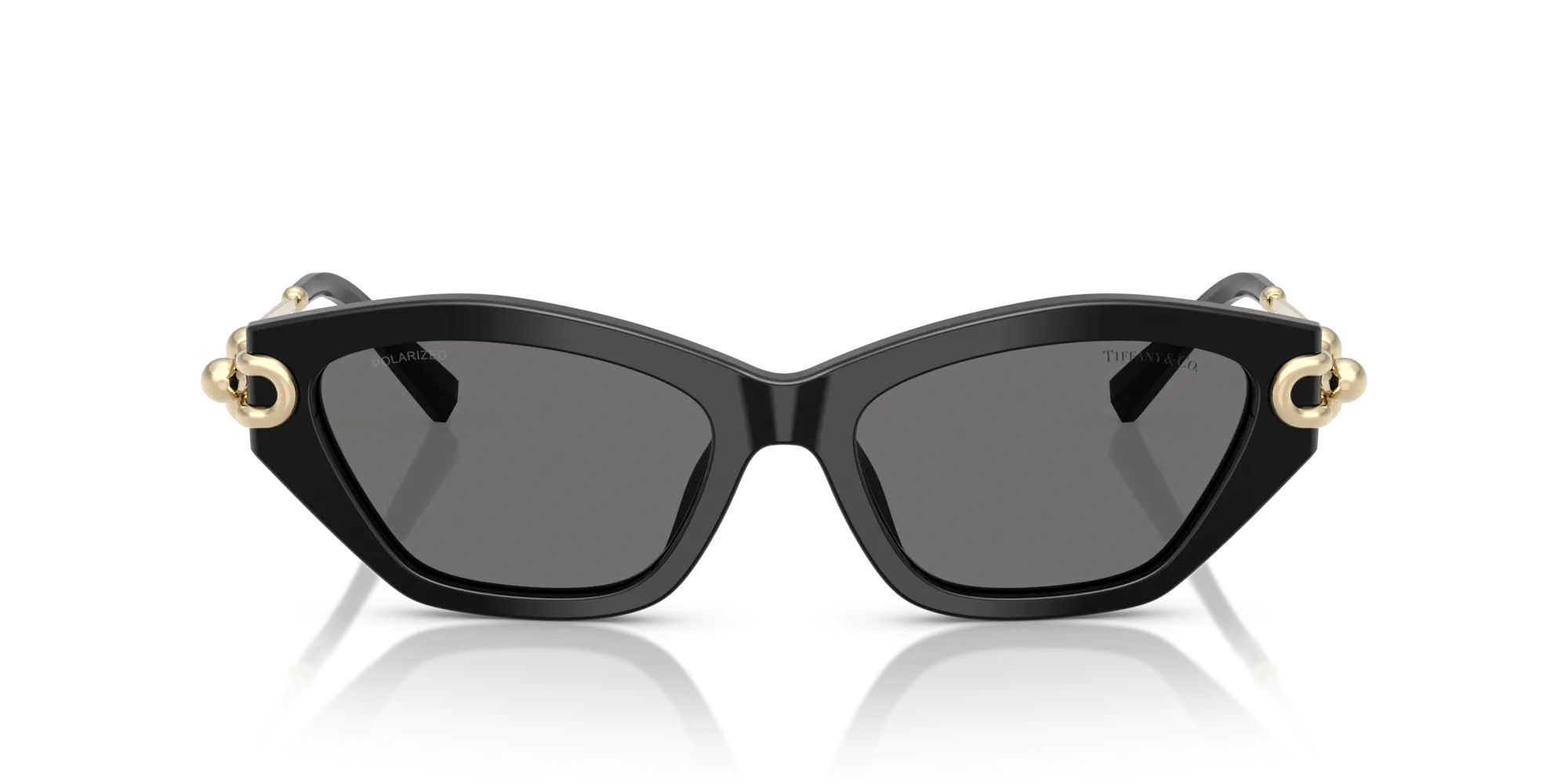 Tiffany TF4231U 800181 Occhiali da sole Acetato Nero Grigio Cat Eye Polarizzata - immagine 3