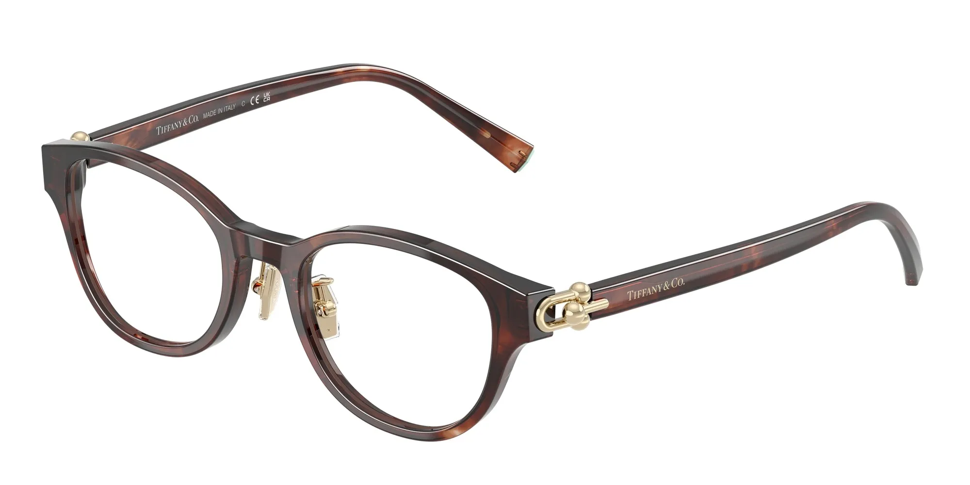 Tiffany TF2273D 8421 Montature da vista Acetato Marrone Rotonda Normale - immagine 1