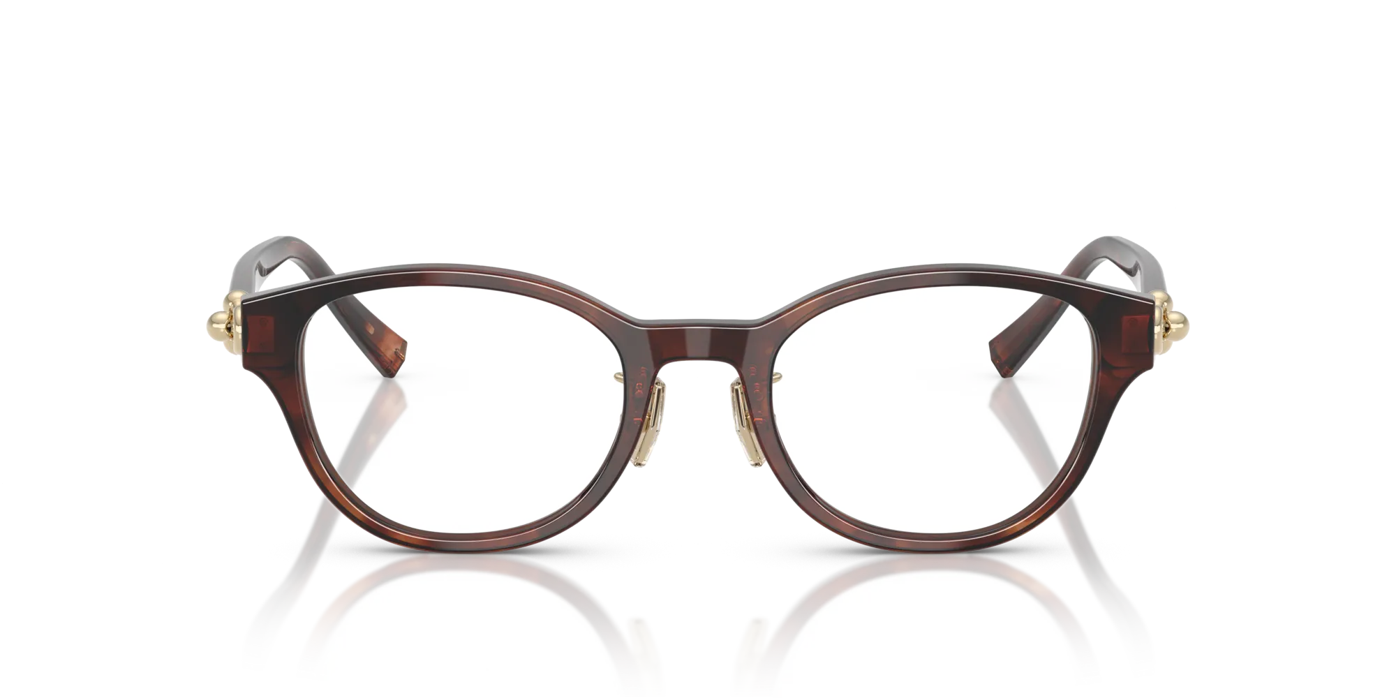 Tiffany TF2273D 8421 Montature da vista Acetato Marrone Rotonda Normale - immagine 3