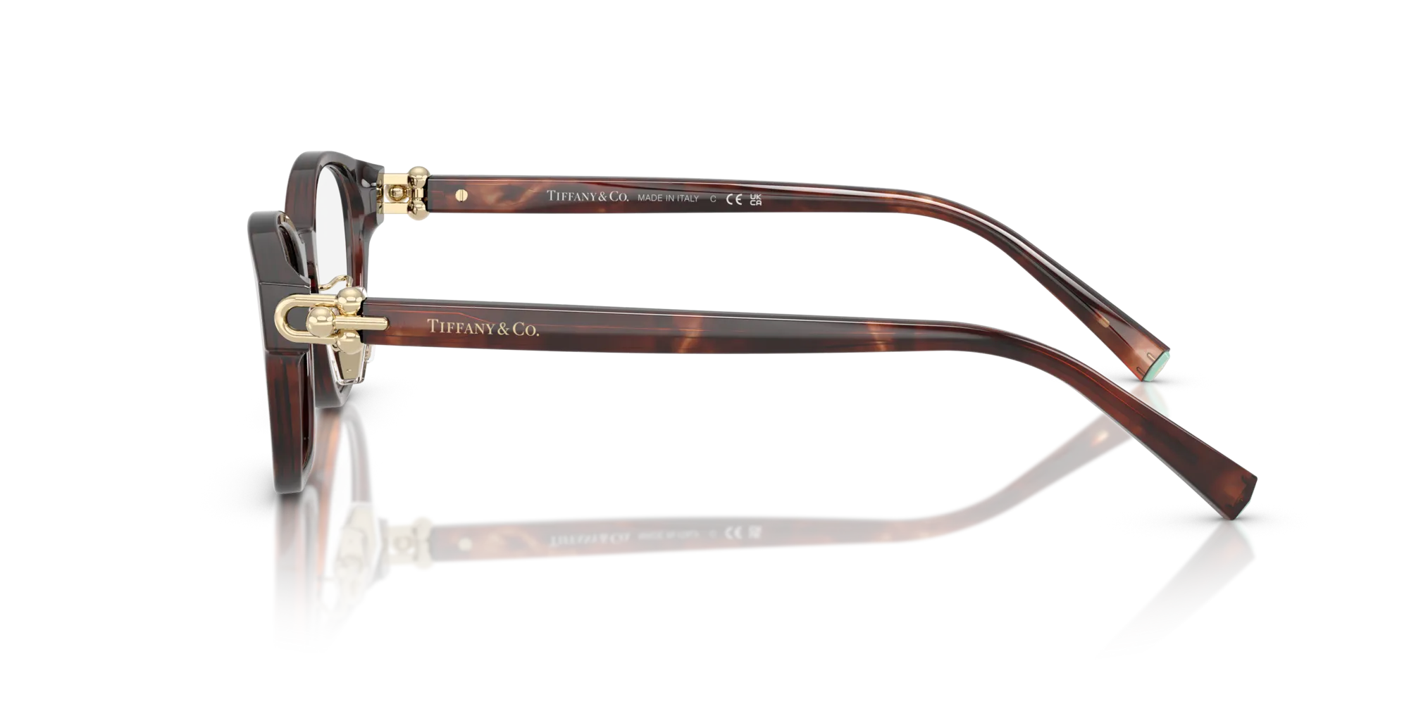 Tiffany TF2273D 8421 Montature da vista Acetato Marrone Rotonda Normale - immagine 4