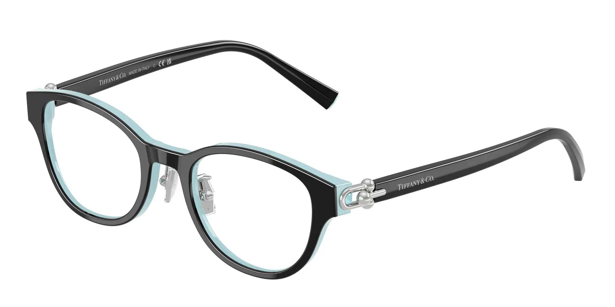 Tiffany TF2273D 8055 Montature da vista Acetato Nero Rotonda Normale - immagine 1