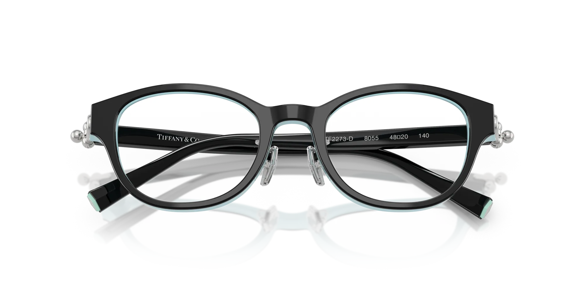 Tiffany TF2273D 8055 Montature da vista Acetato Nero Rotonda Normale - immagine 2