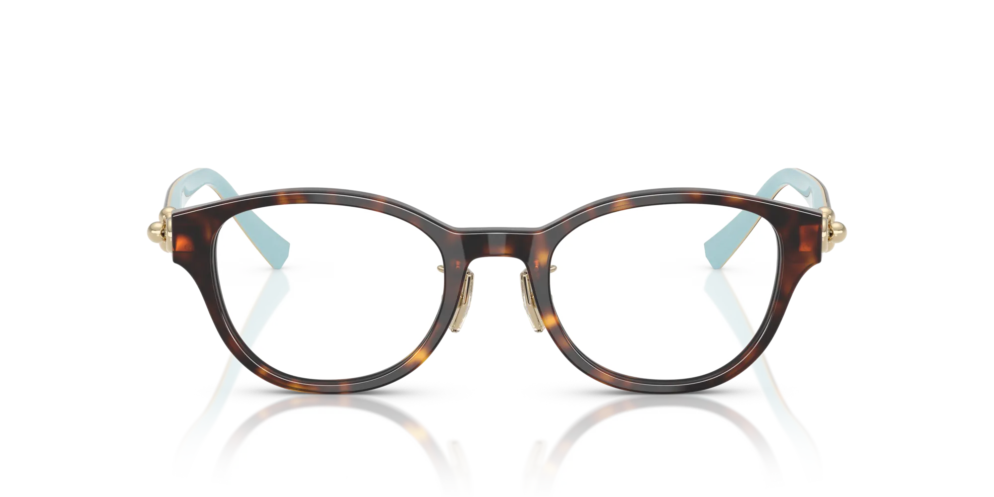 Tiffany TF2273D 8015 Montature da vista Acetato Tartaruga Rotonda Normale - immagine 3