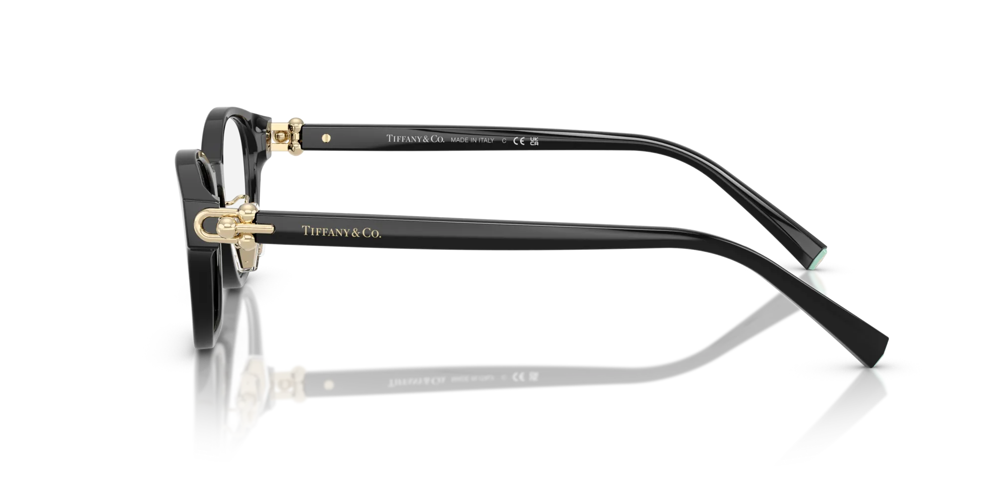 Tiffany TF2273D 8001 Montature da vista Acetato Nero Rotonda Normale - immagine 4