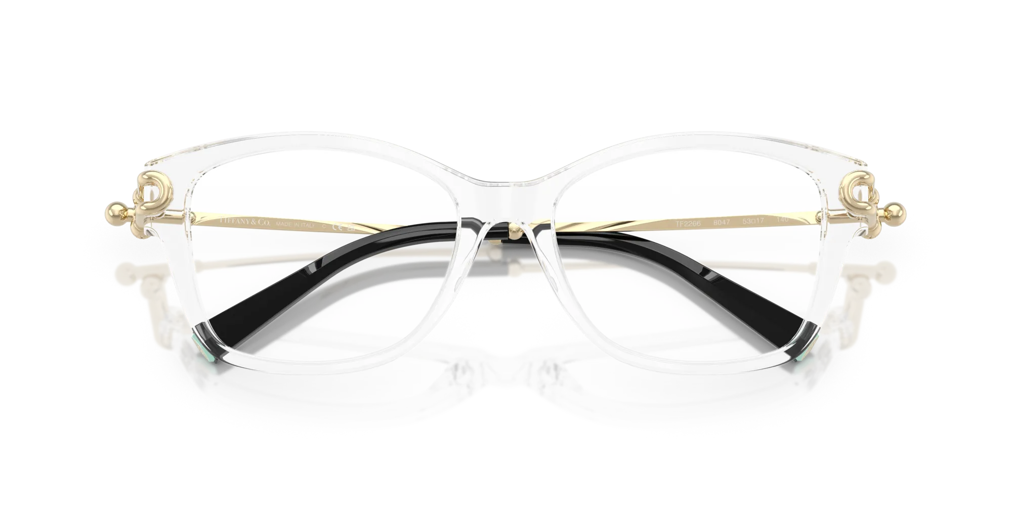 Tiffany TF2266 8047 Montature da vista Acetato Trasparente Farfalla Normale - immagine 2