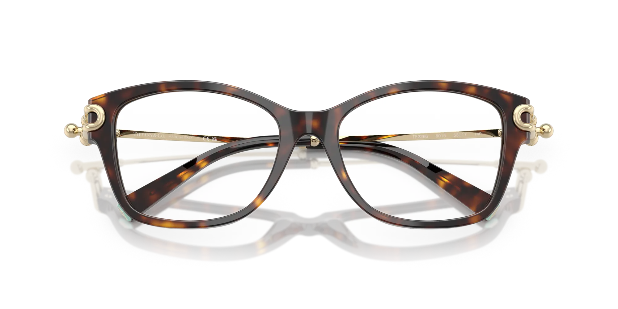 Tiffany TF2266 8015 Montature da vista Acetato Tartaruga Farfalla Normale - immagine 2