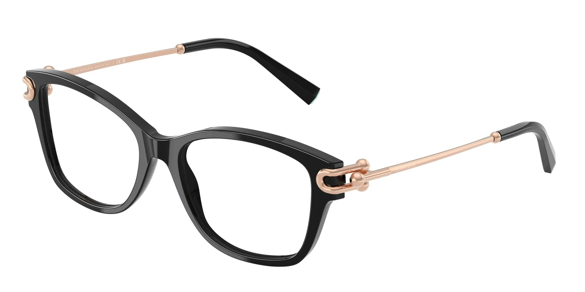 Tiffany TF2266 8001 Montature da vista Acetato Nero Farfalla Normale - immagine 1