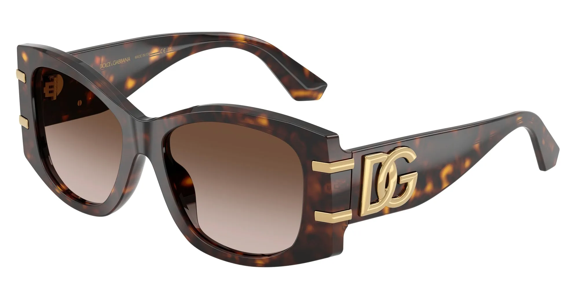 Dolce & Gabbana DG4501 502/13 Occhiali da sole Acetato Tartaruga Marrone Farfalla Normale Sfumato - immagine 1