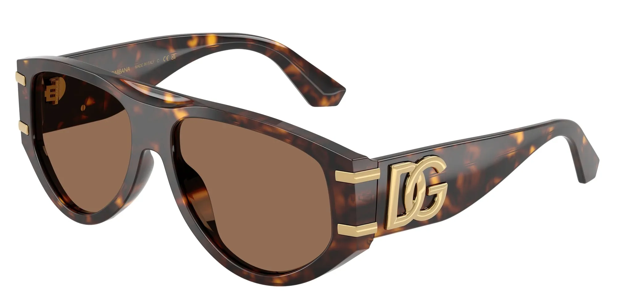 Dolce & Gabbana DG4499 502/73 Occhiali da sole Acetato Tartaruga Marrone Pilot Normale - immagine 1