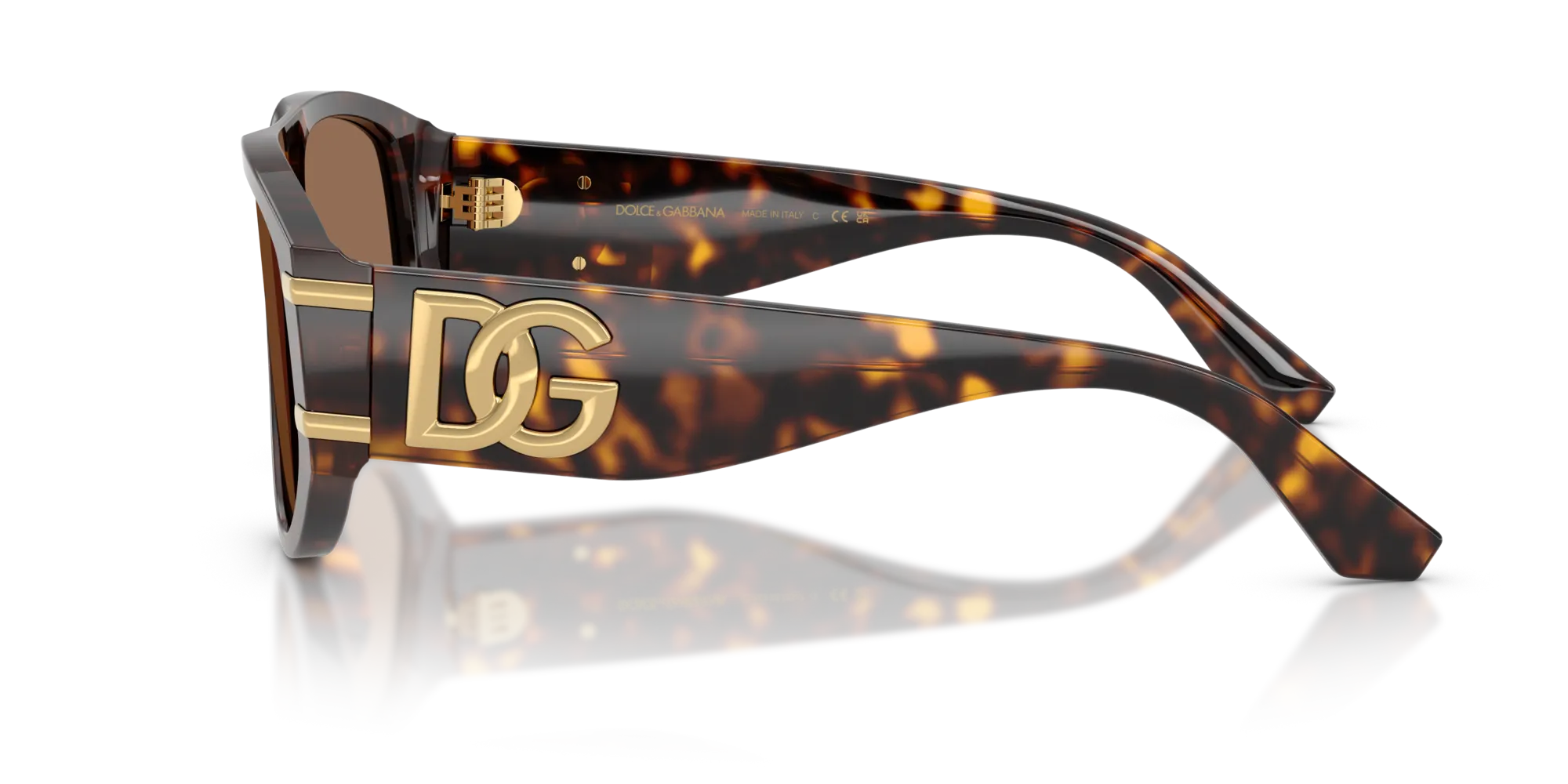 Dolce & Gabbana DG4499 502/73 Occhiali da sole Acetato Tartaruga Marrone Pilot Normale - immagine 4
