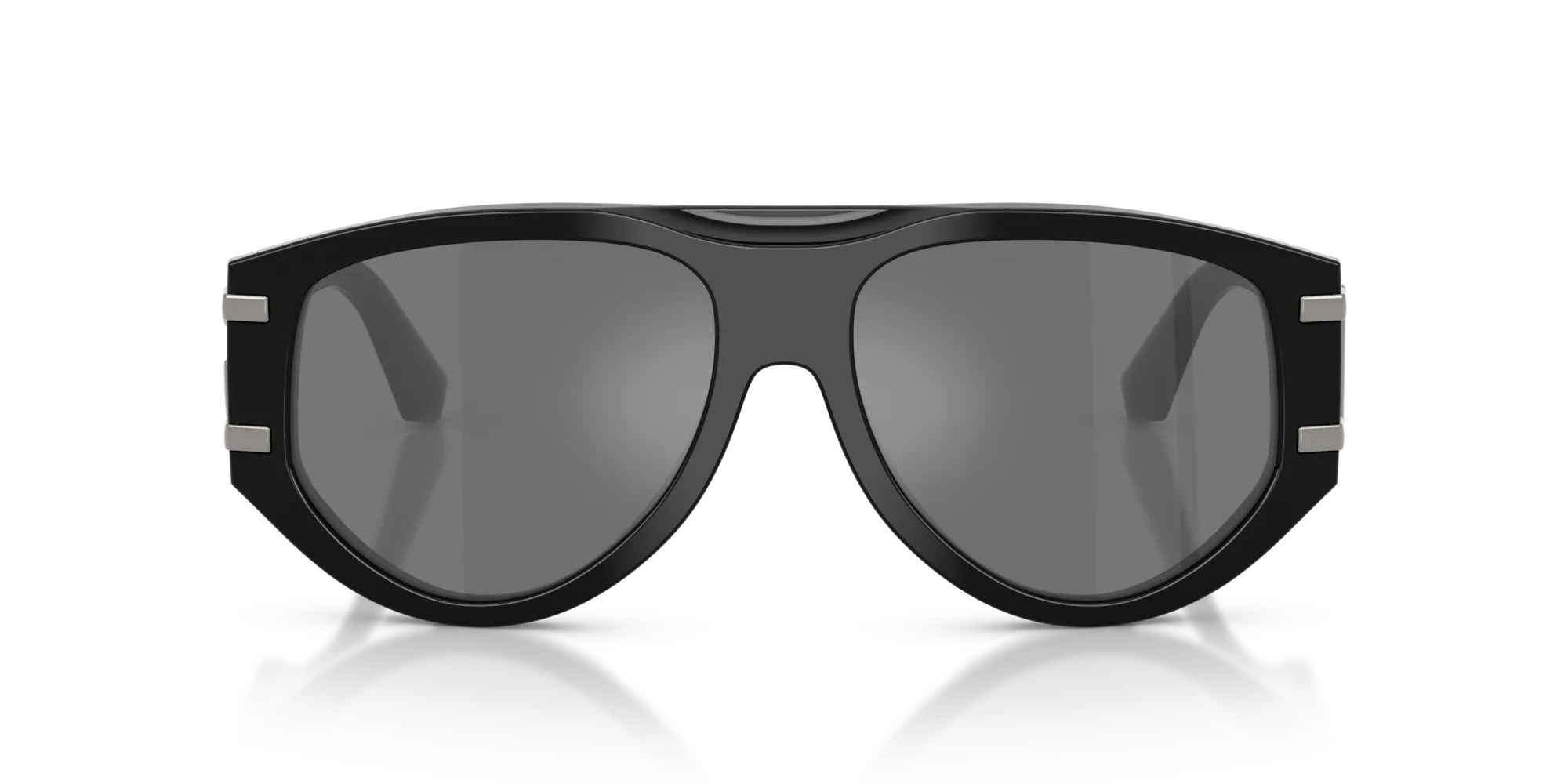 Dolce & Gabbana DG4499 501/6G Occhiali da sole Acetato Nero Grigio Pilot Specchiate - immagine 3