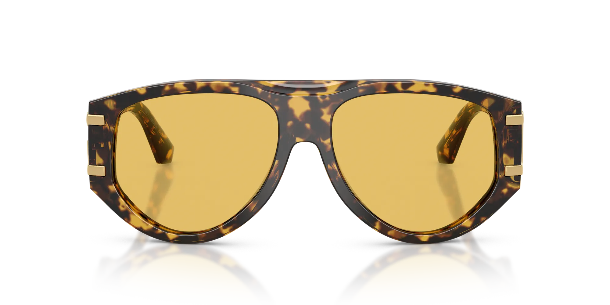 Dolce & Gabbana DG4499 333085 Occhiali da sole Acetato Tartaruga Giallo Pilot Normale - immagine 3