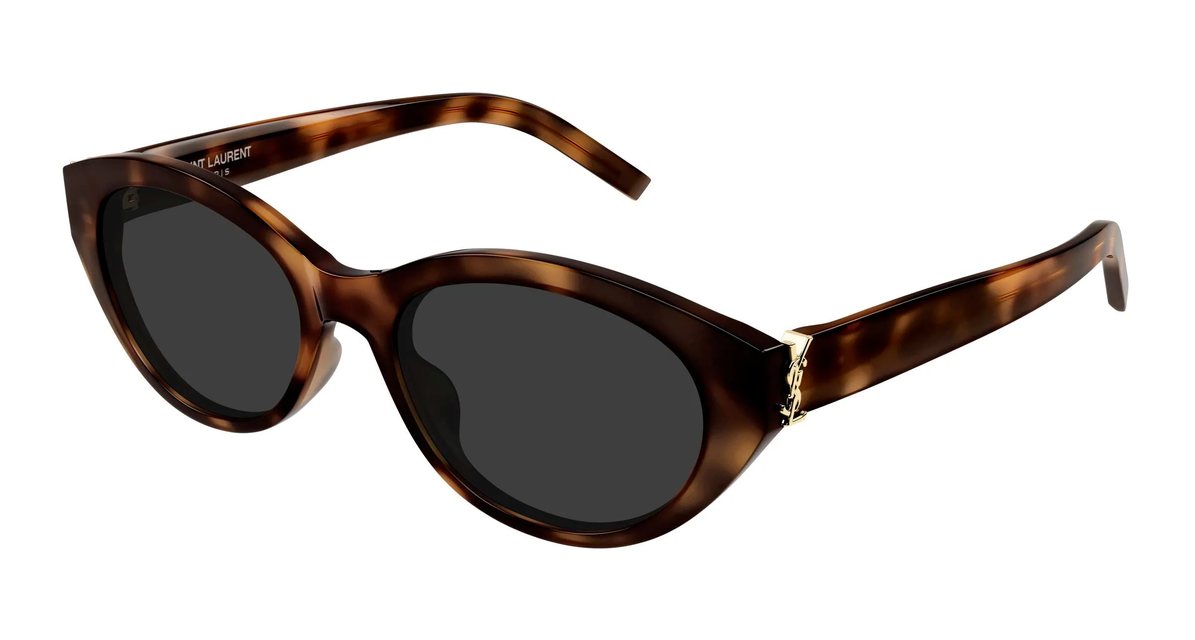 SAINT LAURENT SL M148 003 Occhiali da sole Acetato Havana Grigio Rotonda - immagine 1