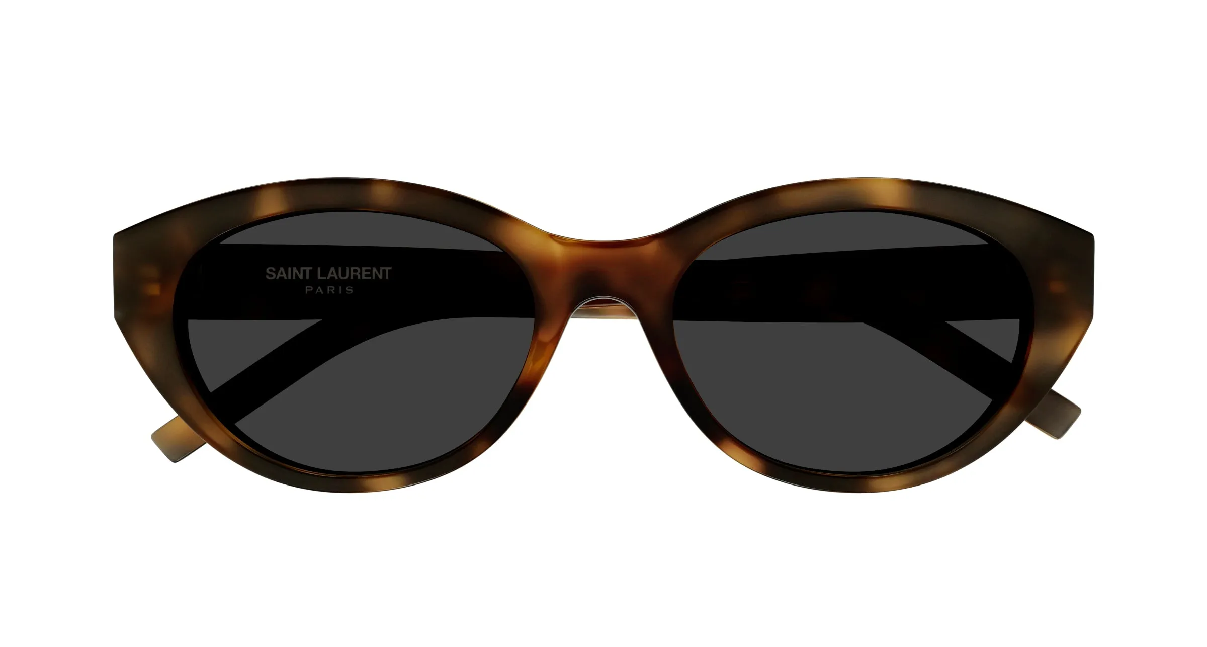 SAINT LAURENT SL M148 003 Occhiali da sole Acetato Havana Grigio Rotonda - immagine 2