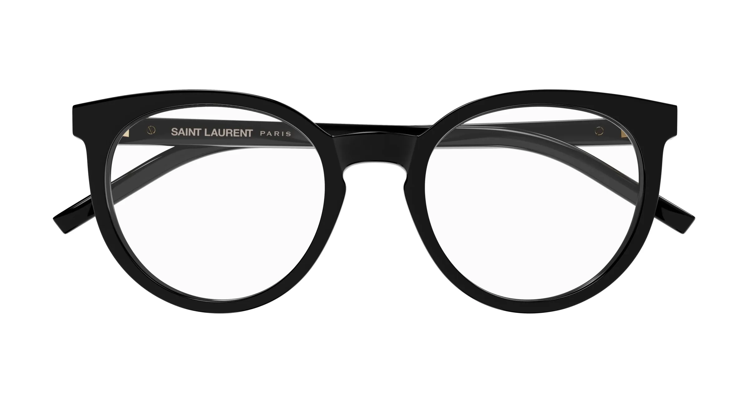 SAINT LAURENT SL M147 001 Montature da vista Acetato Nero Trasparente Cat Eye ["Antiriflesso"] - immagine 2