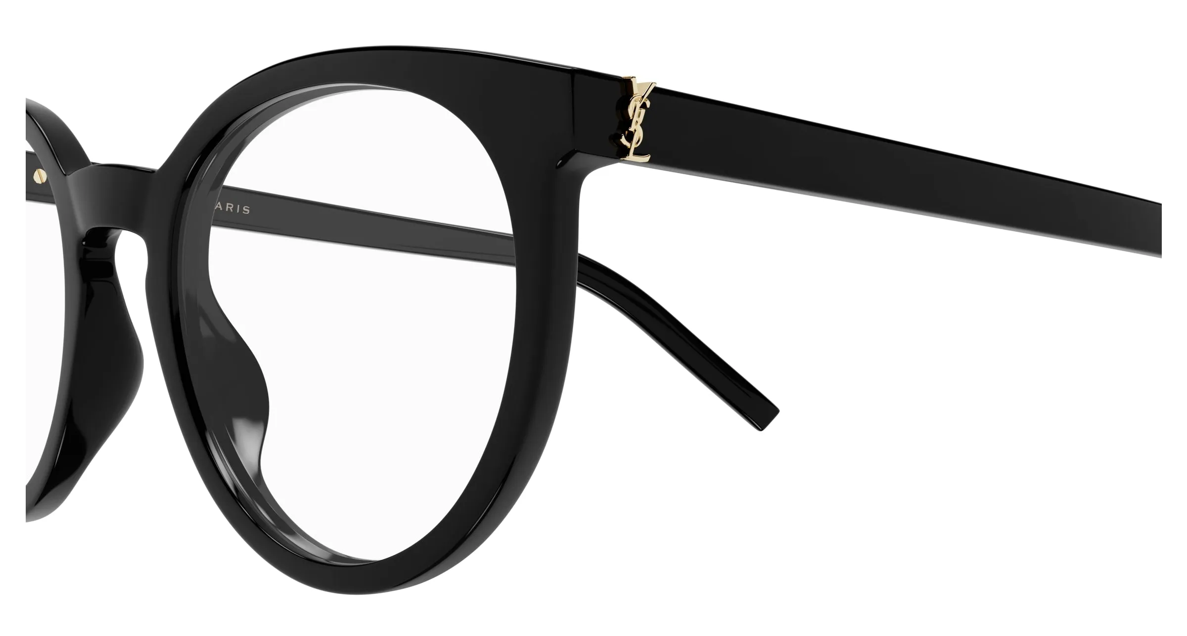 SAINT LAURENT SL M147 001 Montature da vista Acetato Nero Trasparente Cat Eye ["Antiriflesso"] - immagine 3
