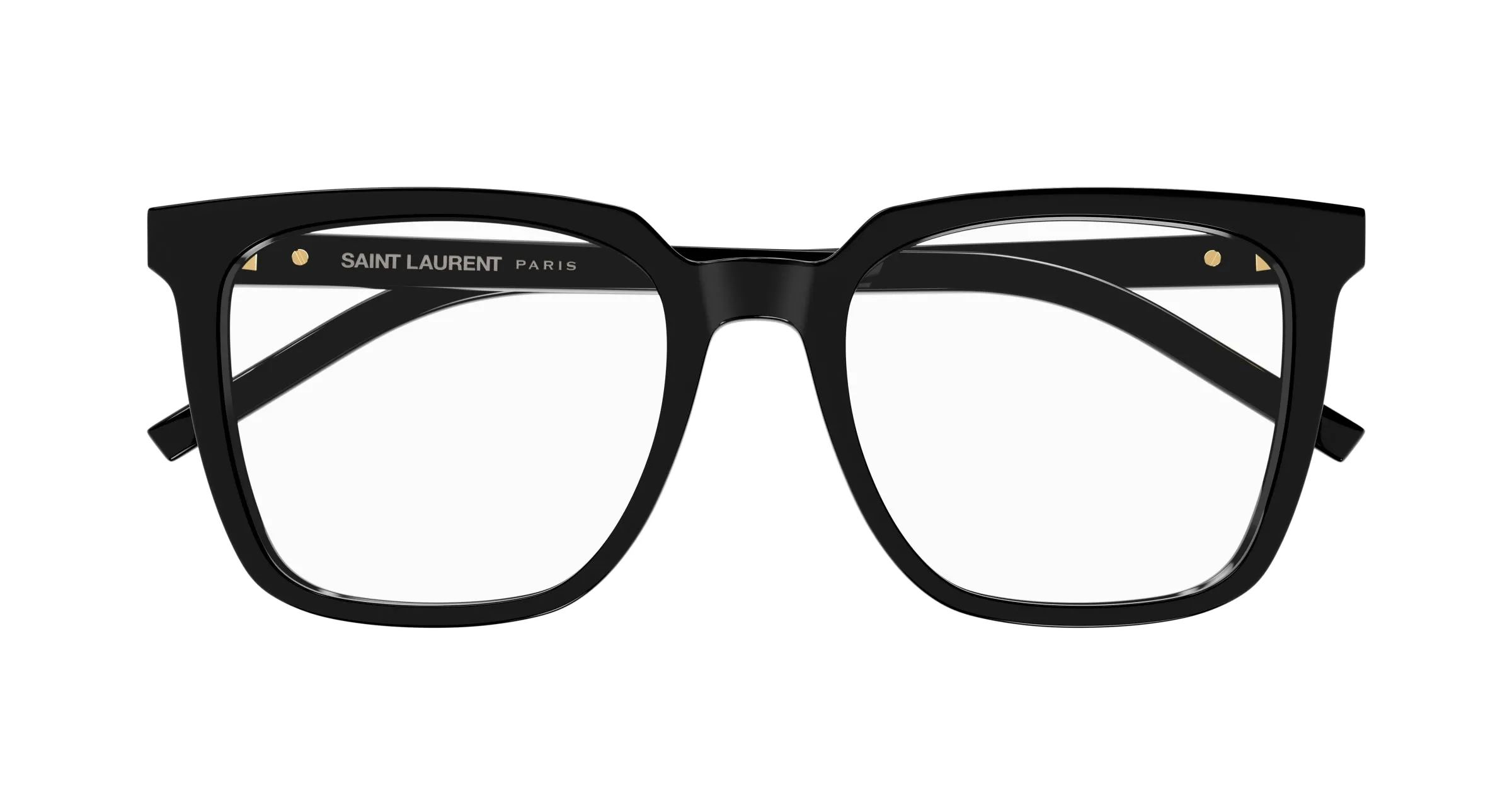 SAINT LAURENT SL M146 OPT 001 Montature da vista Acetato Nero Trasparente Squadrata ["Antiriflesso"] - immagine 2