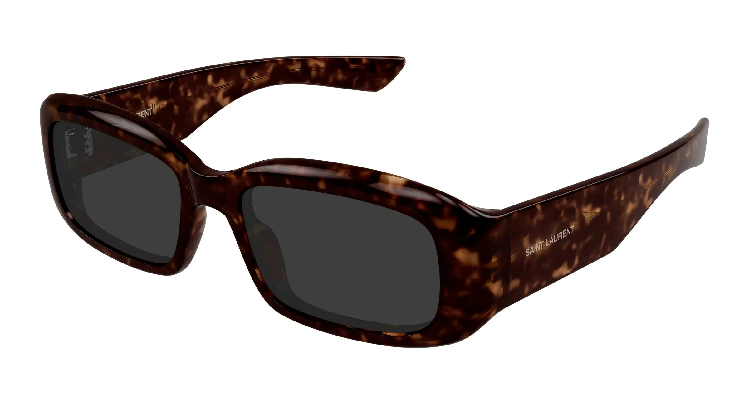 SAINT LAURENT SL 809 002 Occhiali da sole Acetato Havana Grigio Squadrata - immagine 1