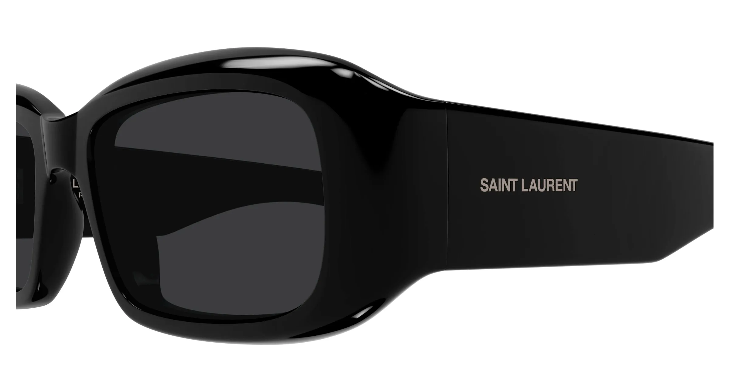 SAINT LAURENT SL 809 001 Occhiali da sole Acetato Nero Nero Squadrata - immagine 3