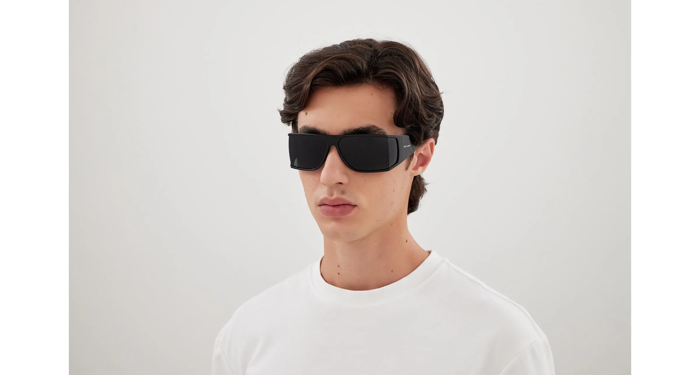 SAINT LAURENT SL 806 001 Occhiali da sole Bio-iniettato Nero Nero Squadrata - immagine 4