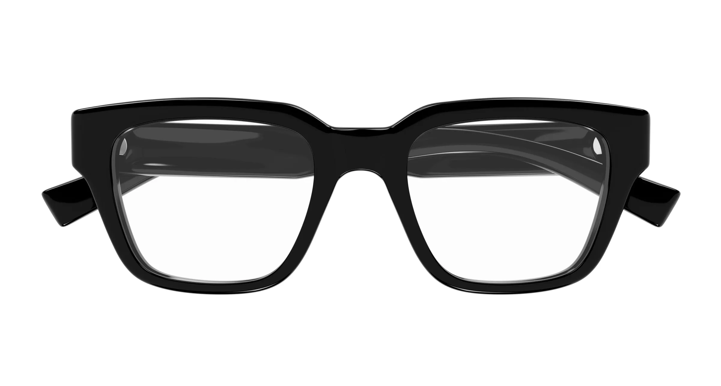 SAINT LAURENT SL 804 001 Montature da vista Acetato Nero Trasparente Squadrata - immagine 2