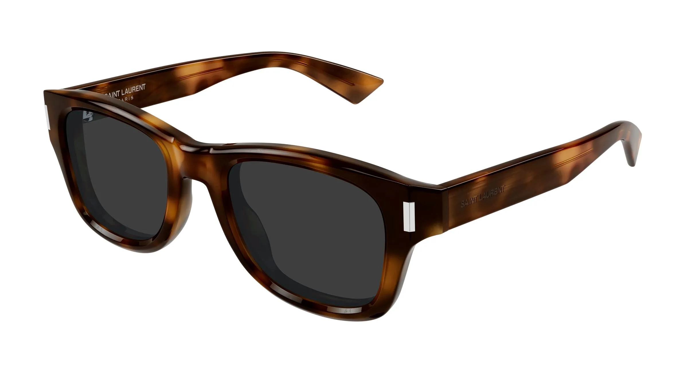 SAINT LAURENT SL 801 005 Occhiali da sole Acetato Havana Grigio Rotonda - immagine 1