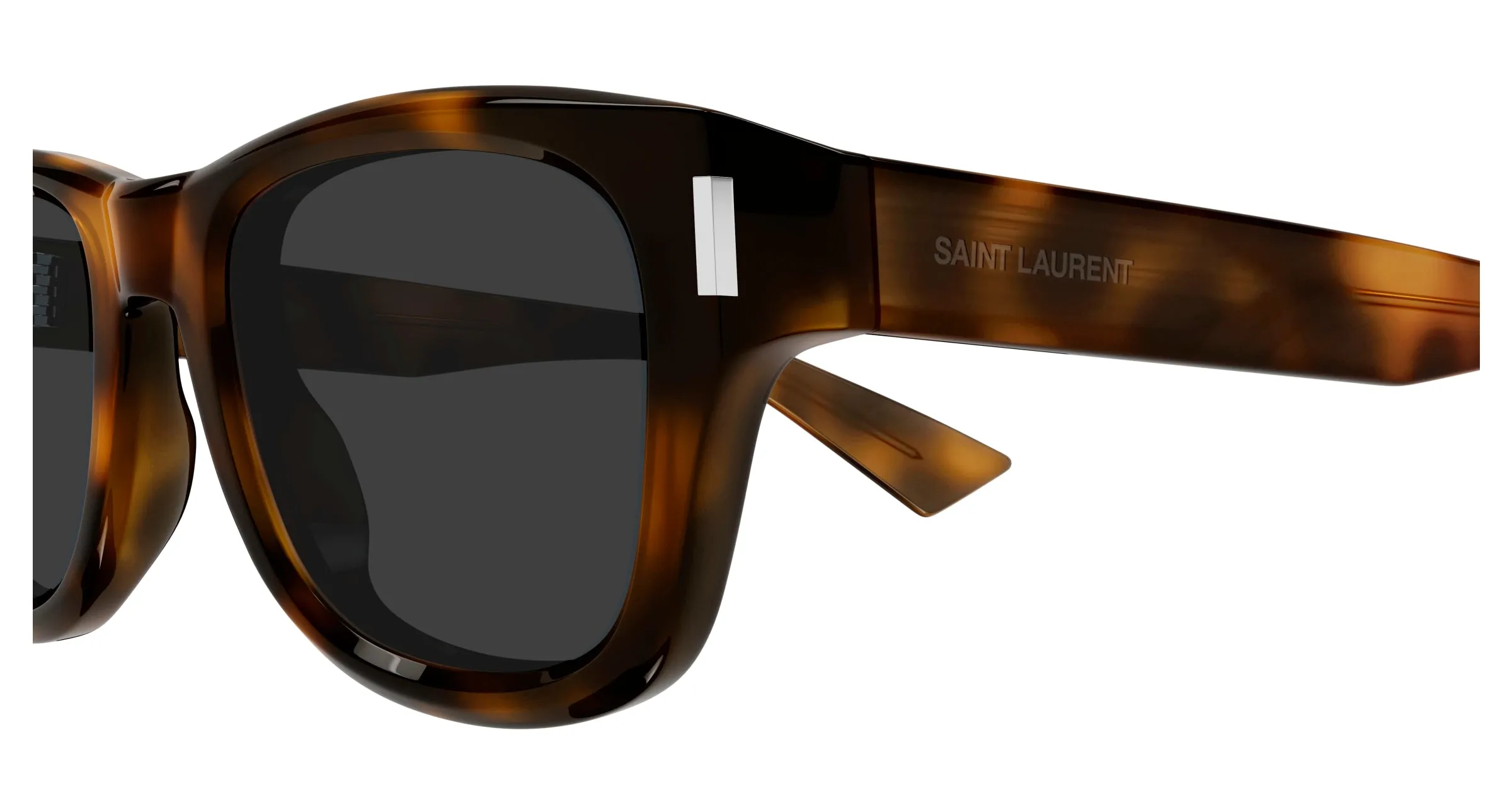 SAINT LAURENT SL 801 005 Occhiali da sole Acetato Havana Grigio Rotonda - immagine 3
