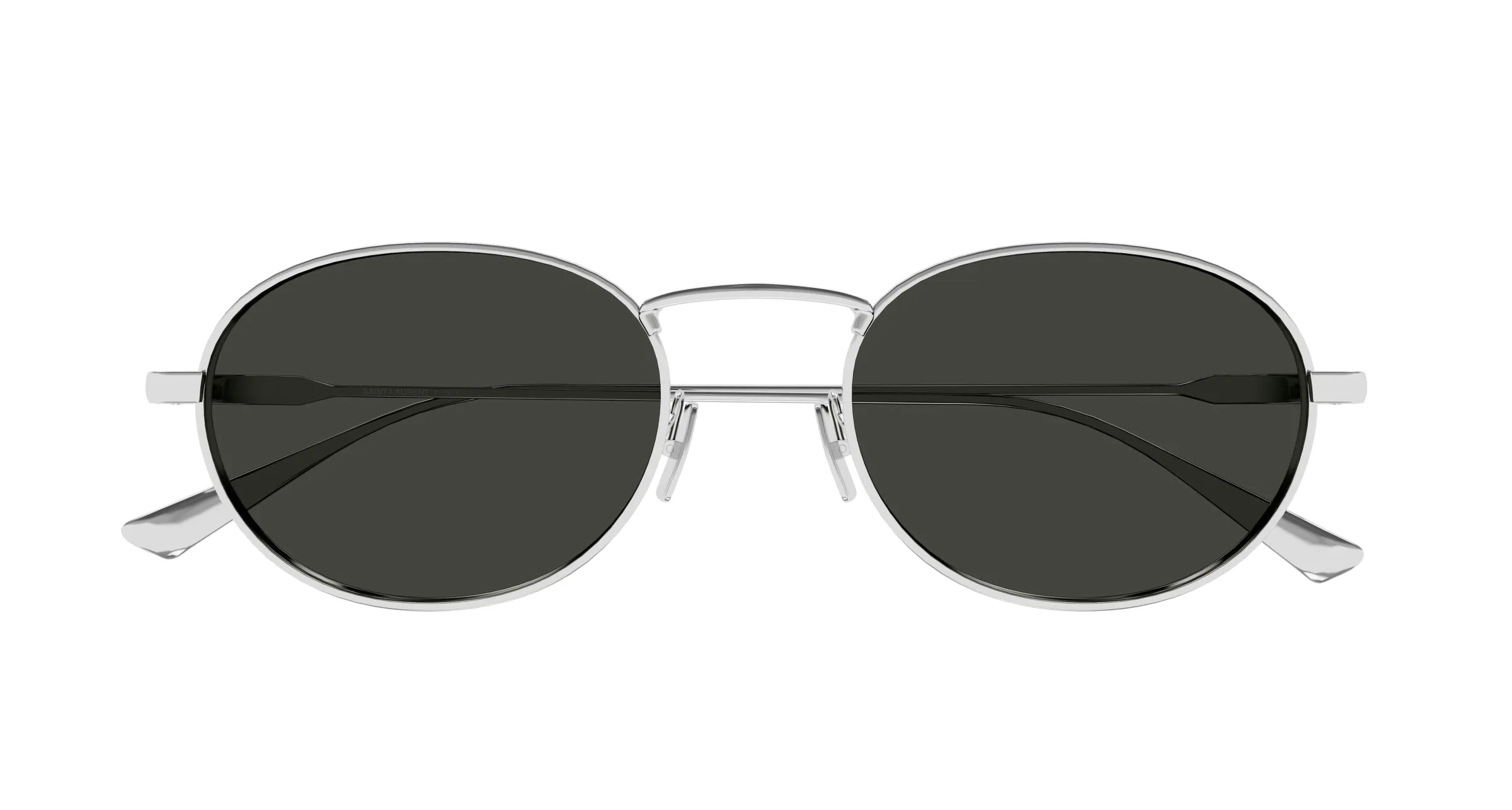 SAINT LAURENT SL 799 002 Occhiali da sole Metallo Argento Grigio Rotonda - immagine 2