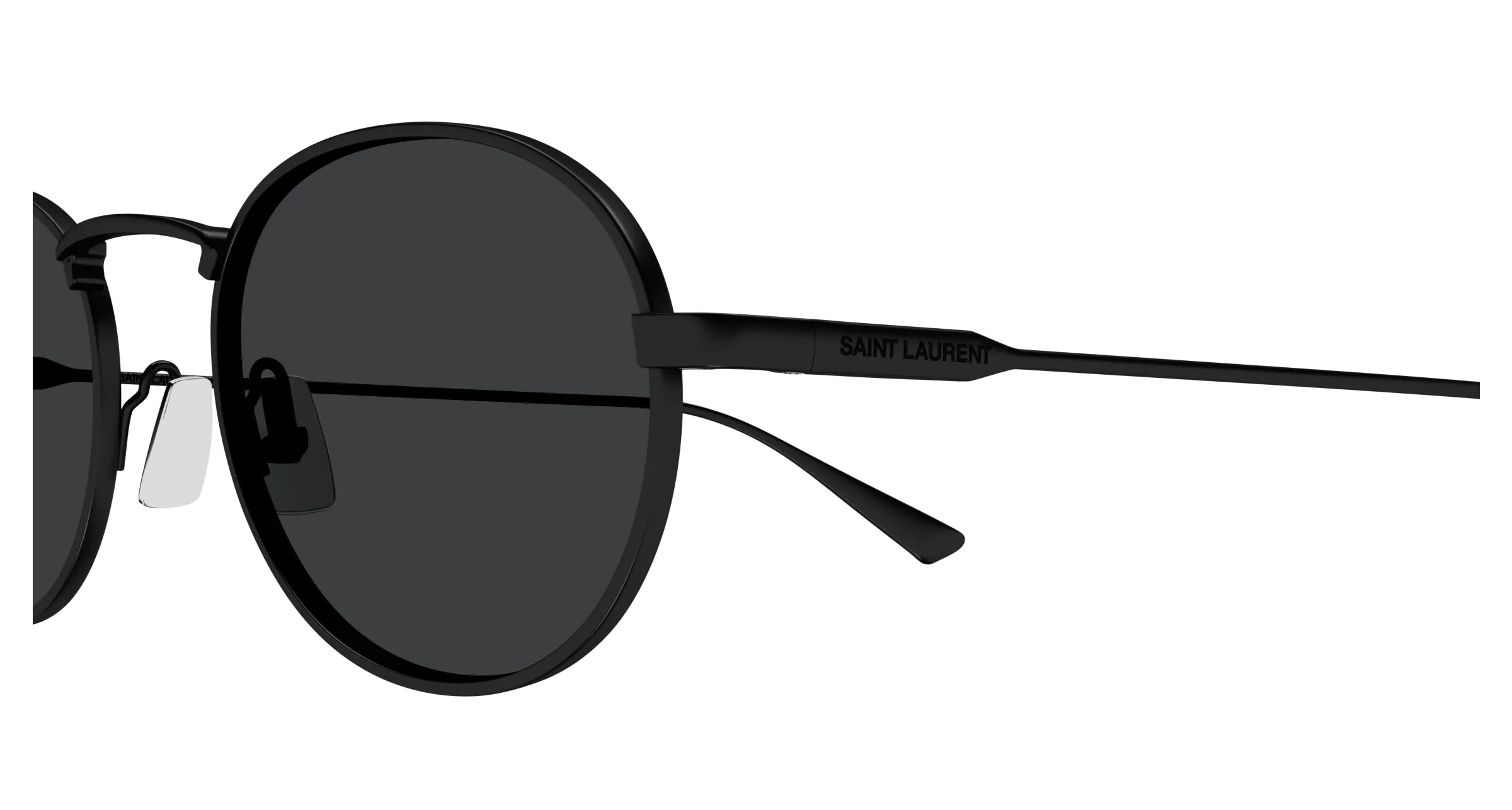 SAINT LAURENT SL 799 001 Occhiali da sole Metallo Nero Nero Rotonda - immagine 3