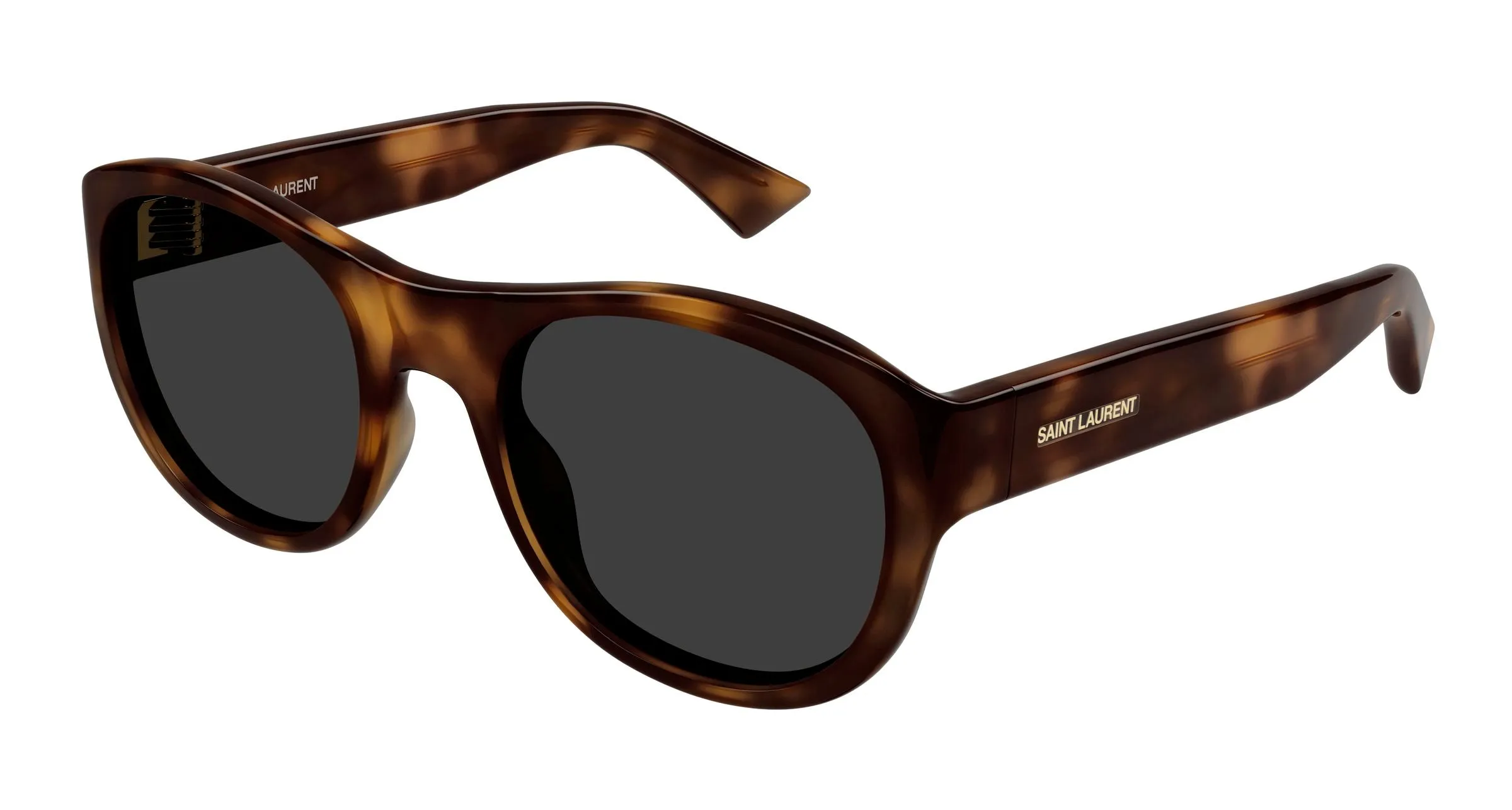 SAINT LAURENT SL 798 MAXIME 003 Occhiali da sole Acetato Havana Grigio Rotonda - immagine 1
