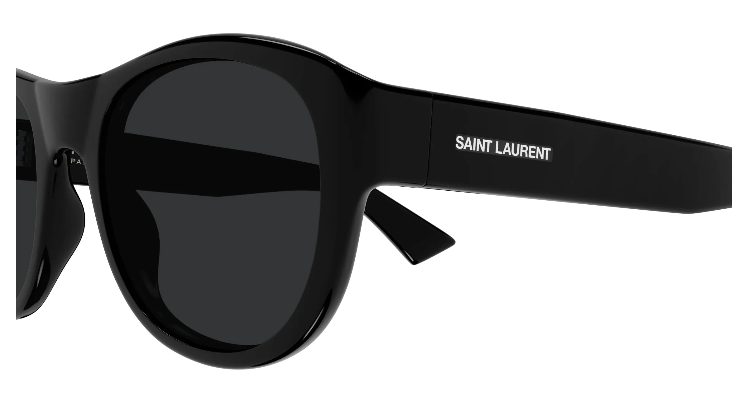 SAINT LAURENT SL 798 MAXIME 001 Occhiali da sole Acetato Nero Nero Rotonda - immagine 3