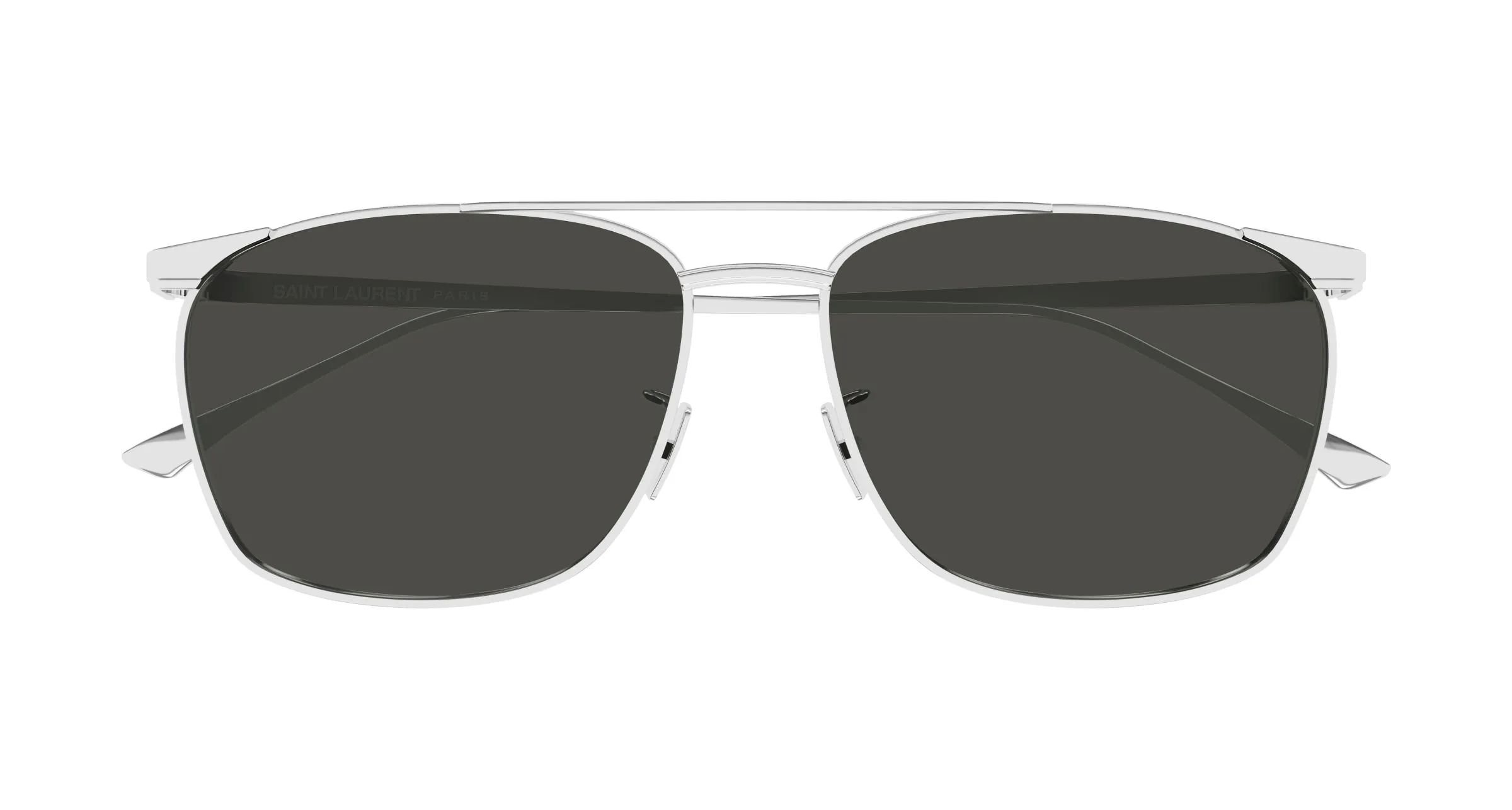 SAINT LAURENT SL 796 VINCENT 002 Occhiali da sole Metallo Argento Grigio Pilot - immagine 2
